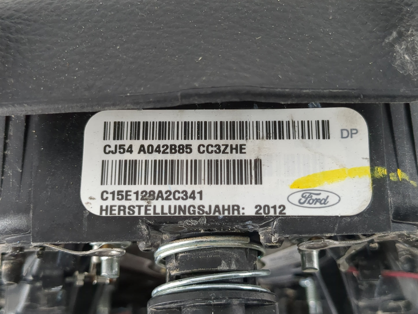 2013-2014 Ford Escape Air Bag Driver Left Steering Wheel Mounted P/N:CJ54 A042B85 CC3 Fits Fits 2013 2014 2015 2016 2017 201