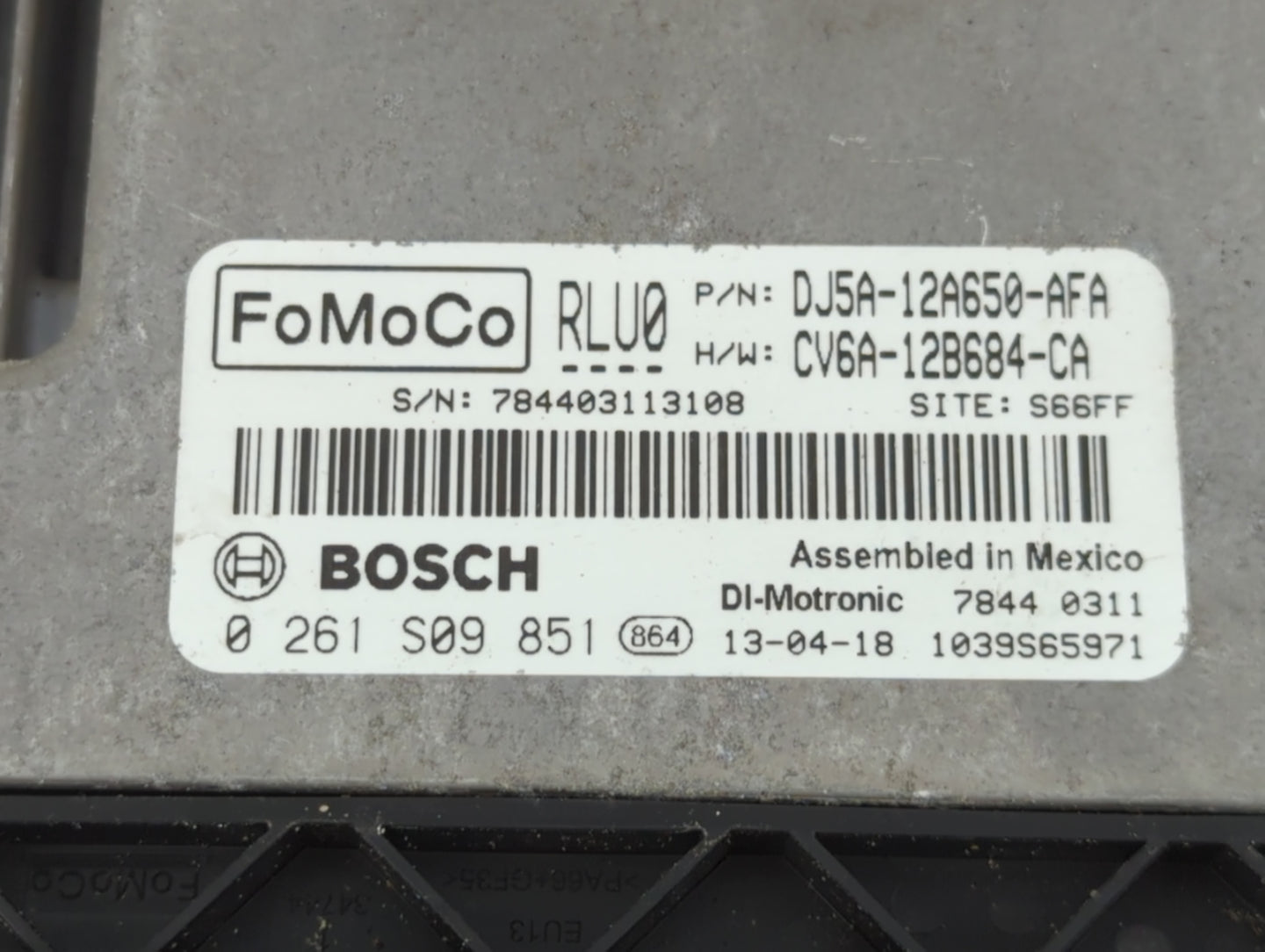 2013-2016 Ford Escape PCM Engine Control Computer ECU ECM PCU OEM P/N:CV6A-12B684-CA DJ5A-12A650-AFA Fits Fits 2013 2014 201