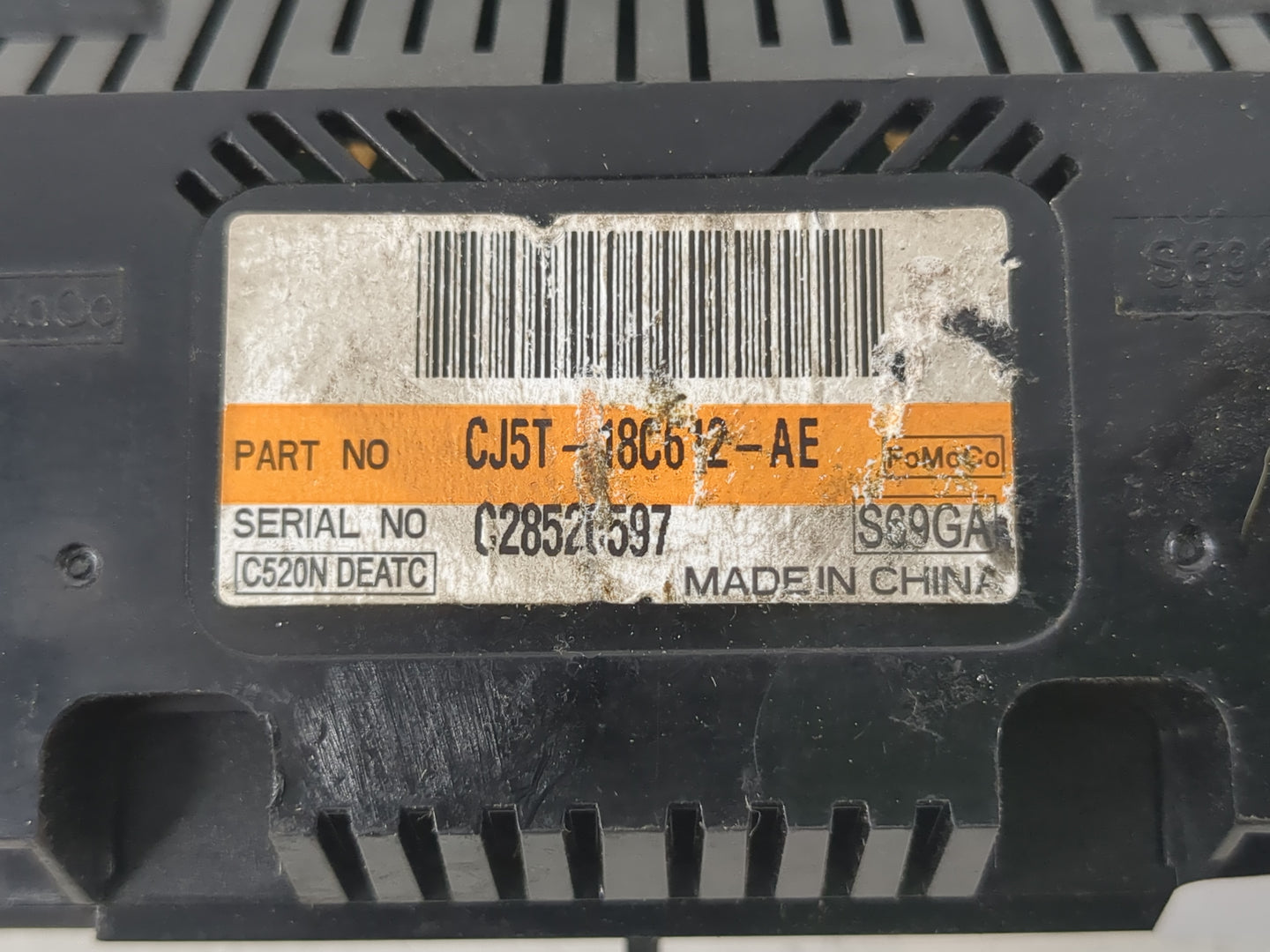 2013-2015 Ford Escape Climate Control Module Temperature AC/Heater Replacement P/N:CJT-18C612-AE Fits Fits 2013 2014 2015 OE