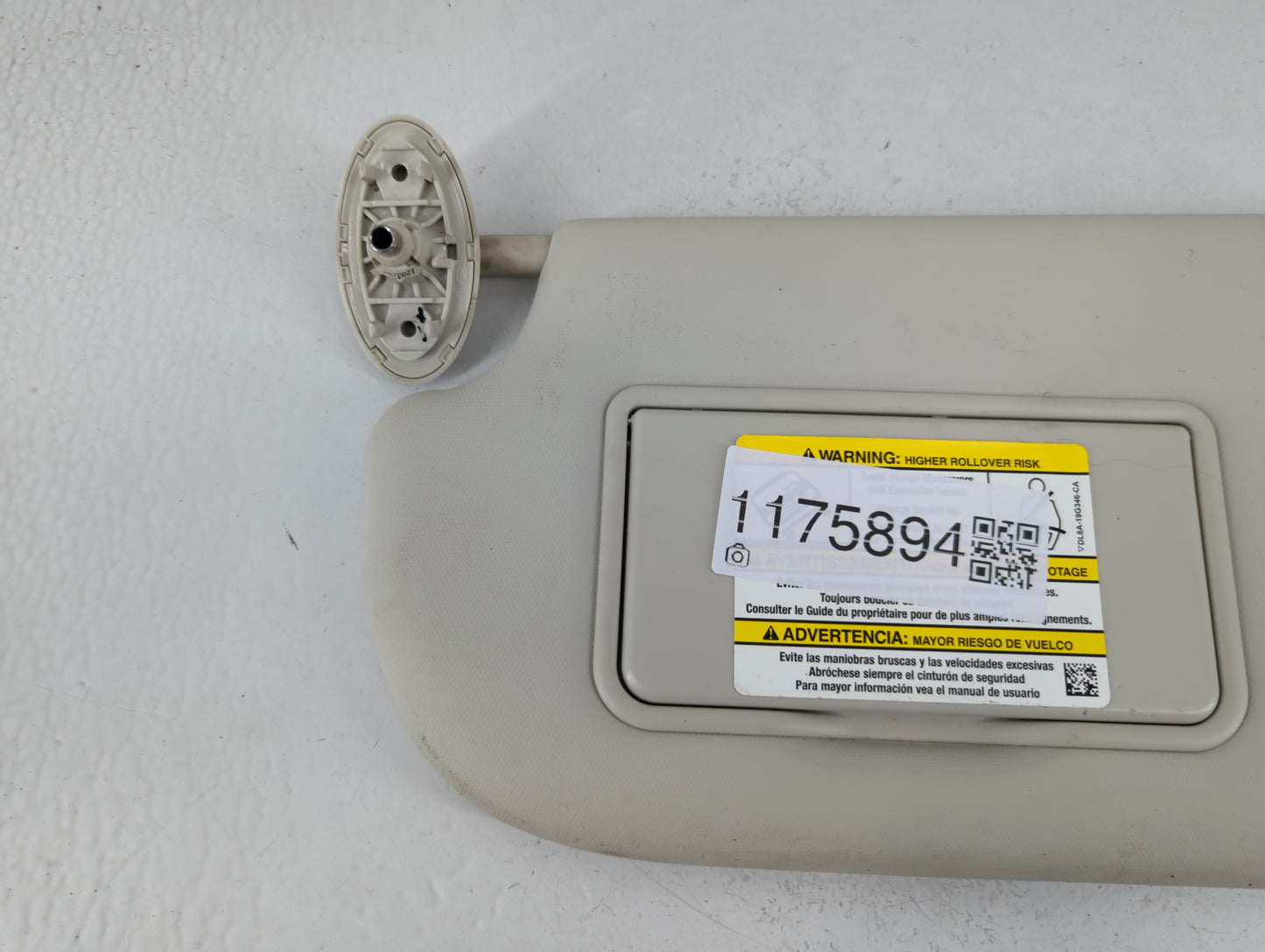 2013-2019 Ford Escape Sun Visor Shade Replacement Driver Left Mirror Fits Fits 2013 2014 2015 2016 2017 2018 2019 OEM Used A