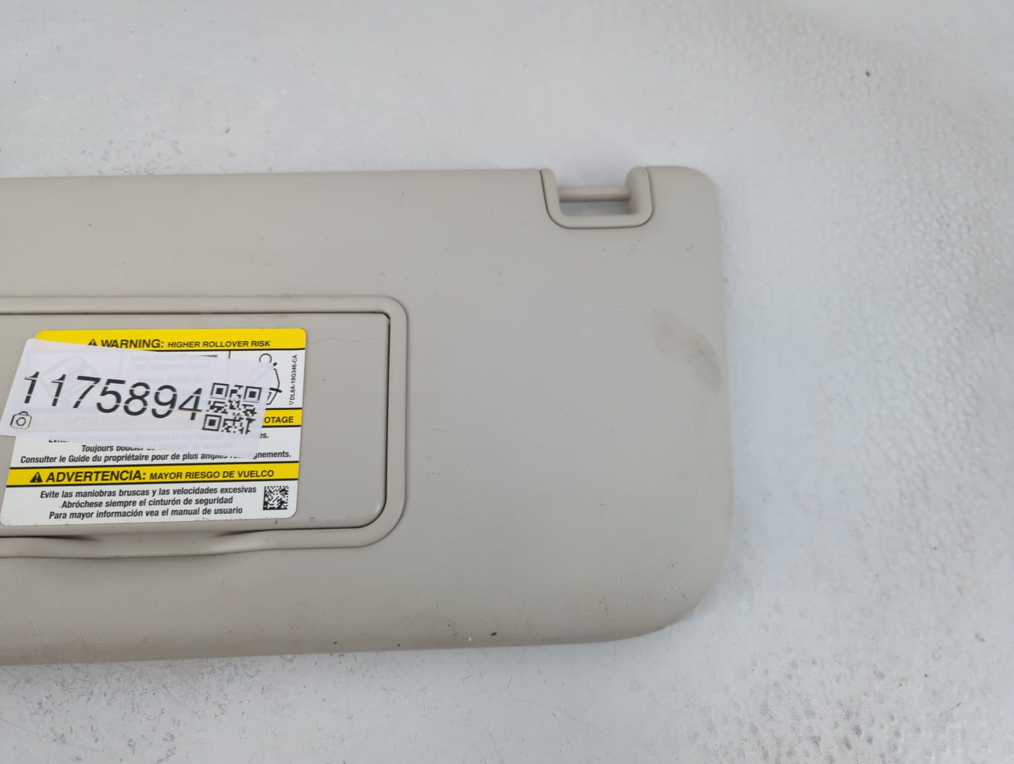 2013-2019 Ford Escape Sun Visor Shade Replacement Driver Left Mirror Fits Fits 2013 2014 2015 2016 2017 2018 2019 OEM Used A