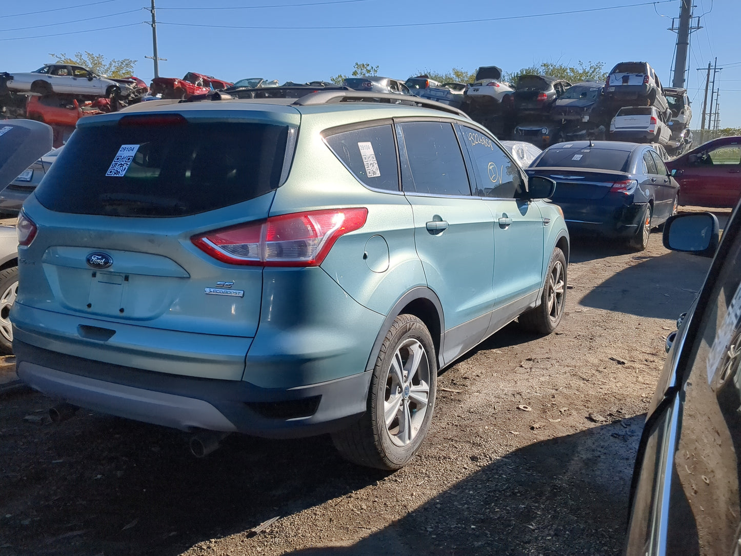 2013-2019 Ford Escape Passenger Rear Quarter Panel Oem - Oemusedautoparts1.com