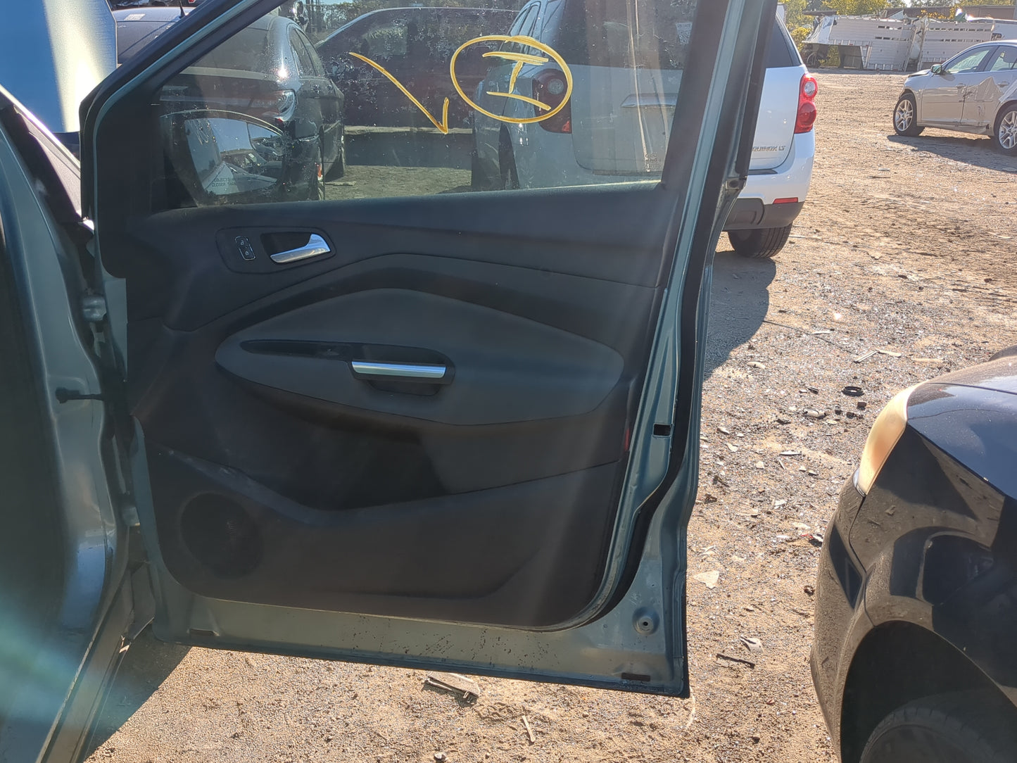 2013 Ford Escape Front Right Passenger Interior Door Panel Trim - Oemusedautoparts1.com