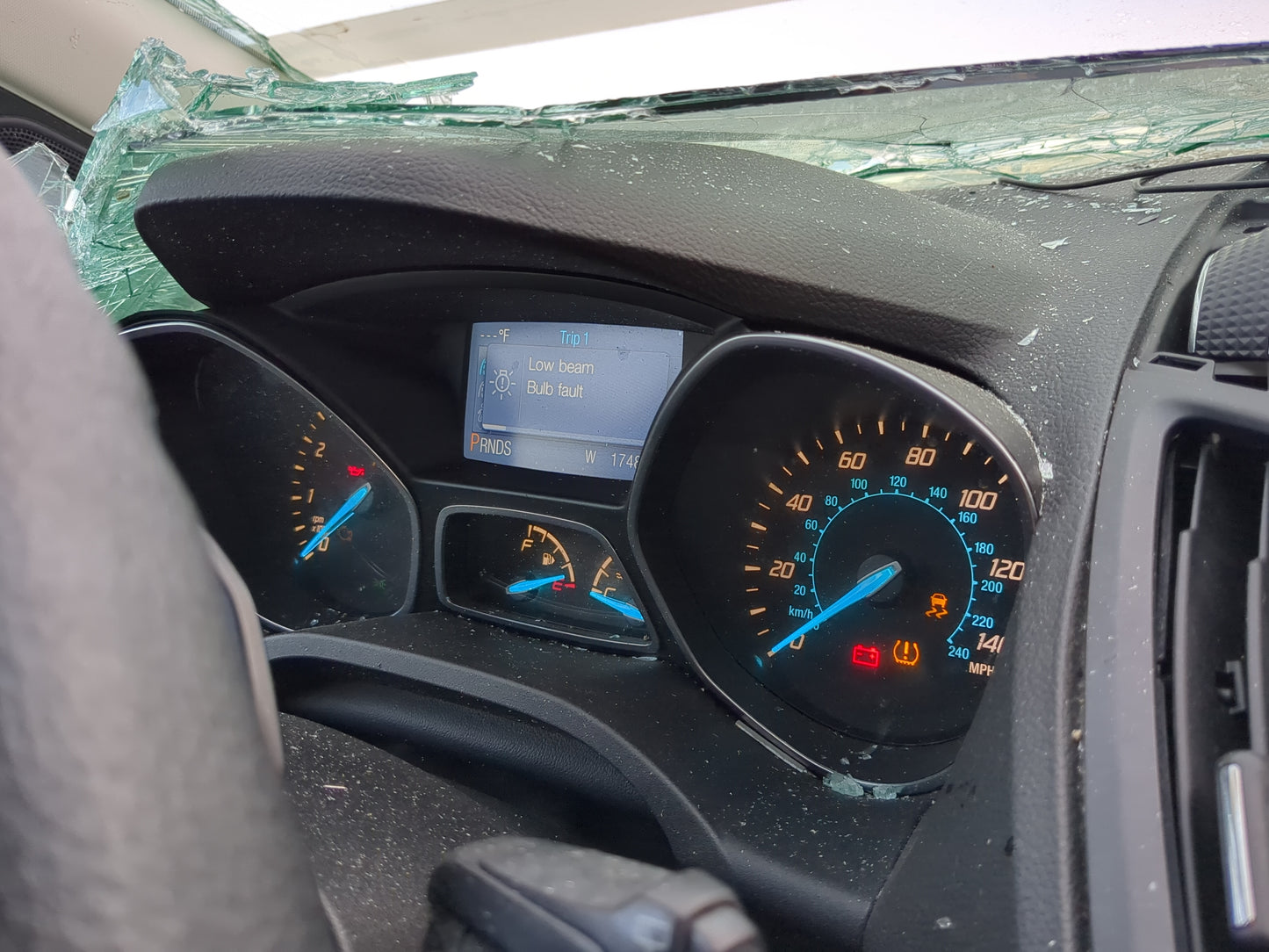 2013 Ford Escape Instrument Cluster Speedometer Gauges Miles:175K Fits OEM Used Auto Parts - Oemusedautoparts1.com