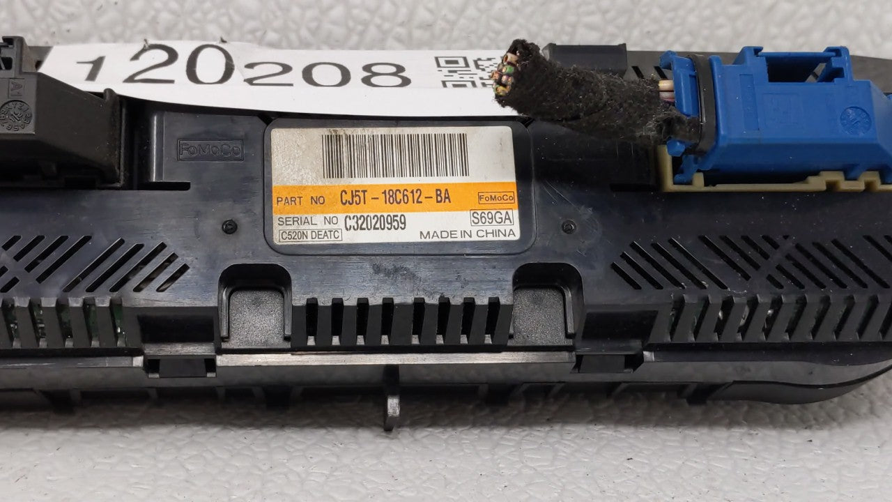 2013-2015 Ford Escape Climate Control Module Temperature AC/Heater Replacement Fits OEM Used Auto Parts - Oemusedautoparts1.