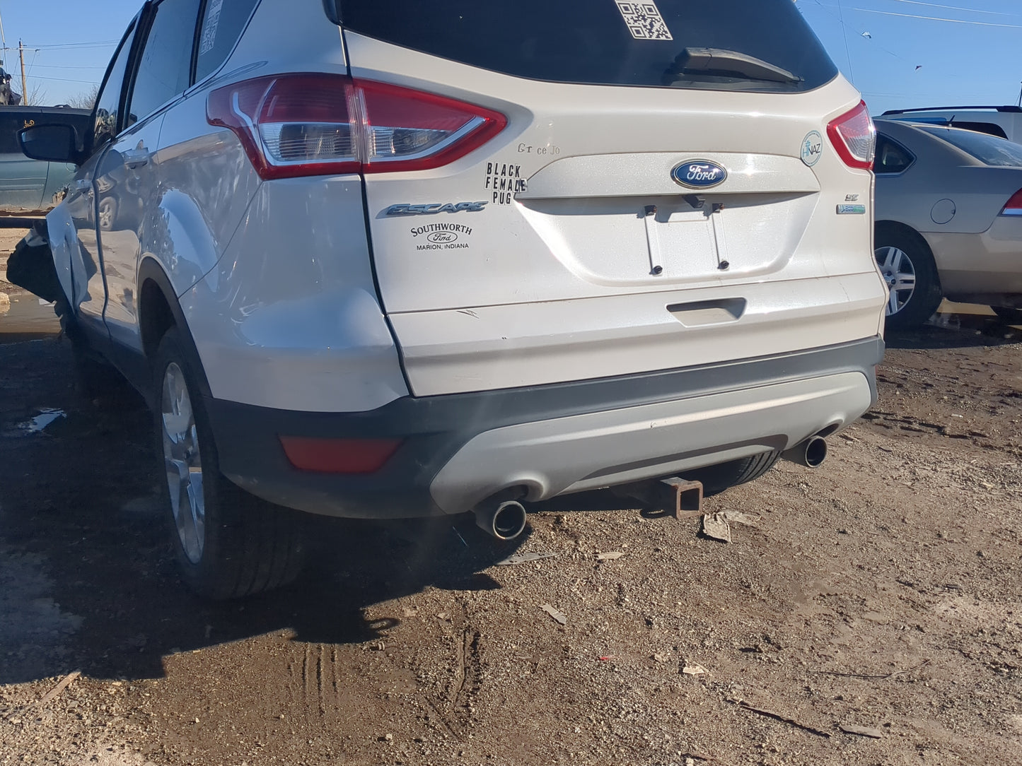 2013-2016 Ford Escape Rear Bumper Assembly Oem 1234548 - Oemusedautoparts1.com