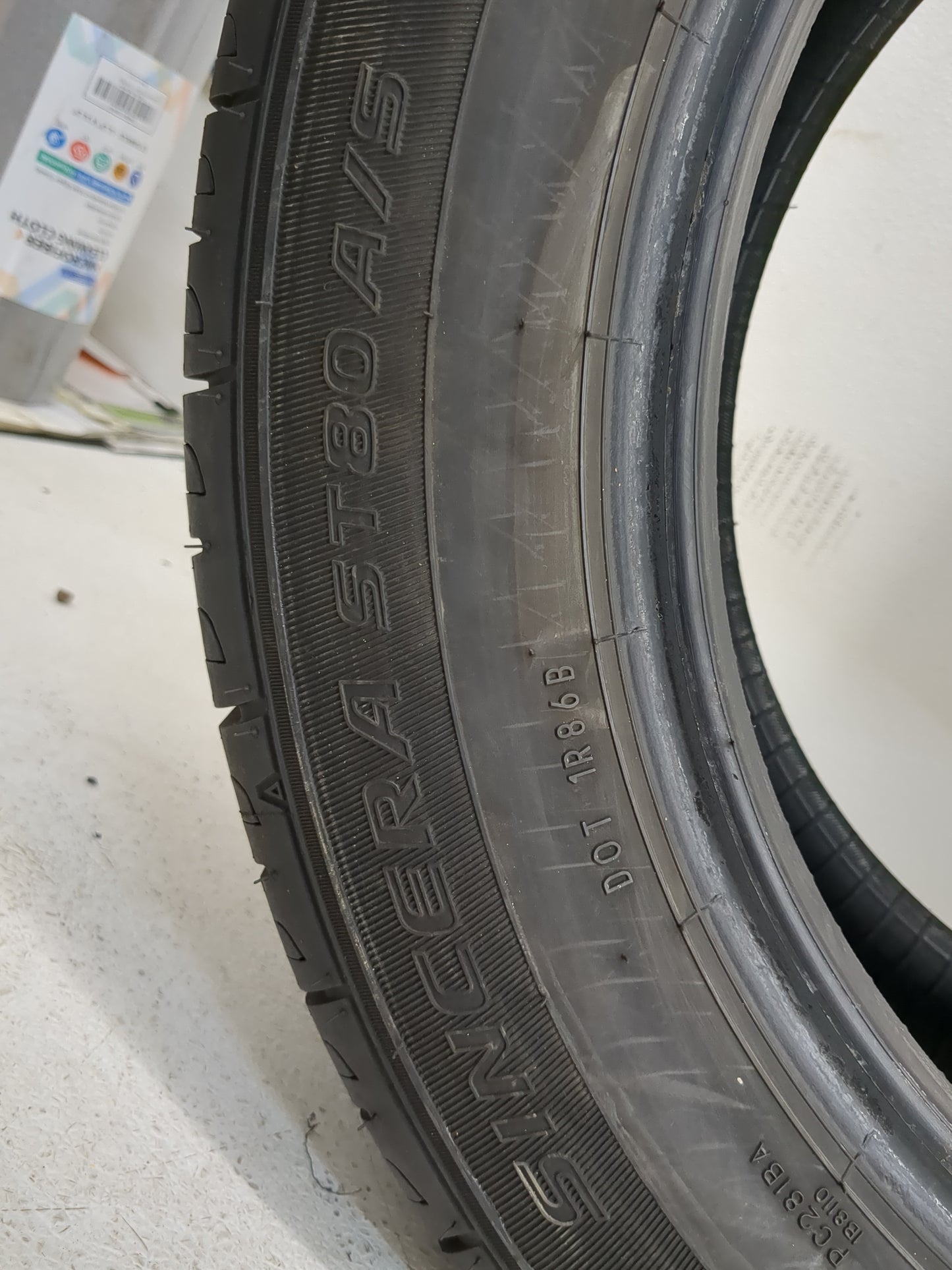 Used Tire 235/55R17 FALKEN SINCERA ST80 A/S 99H - Tread Depth 10/32 - Oemusedautoparts1.com