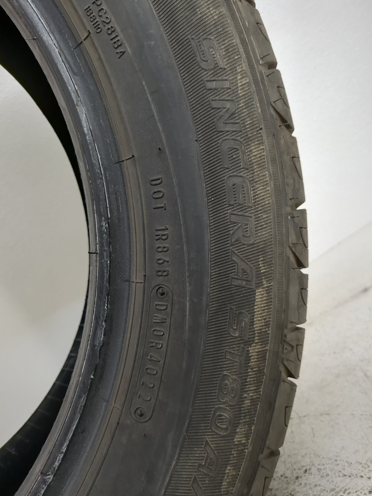 Used Tire 235/55R17 FALKEN SINCERA ST80 A/S 99H - Tread Depth 10/32 - Oemusedautoparts1.com