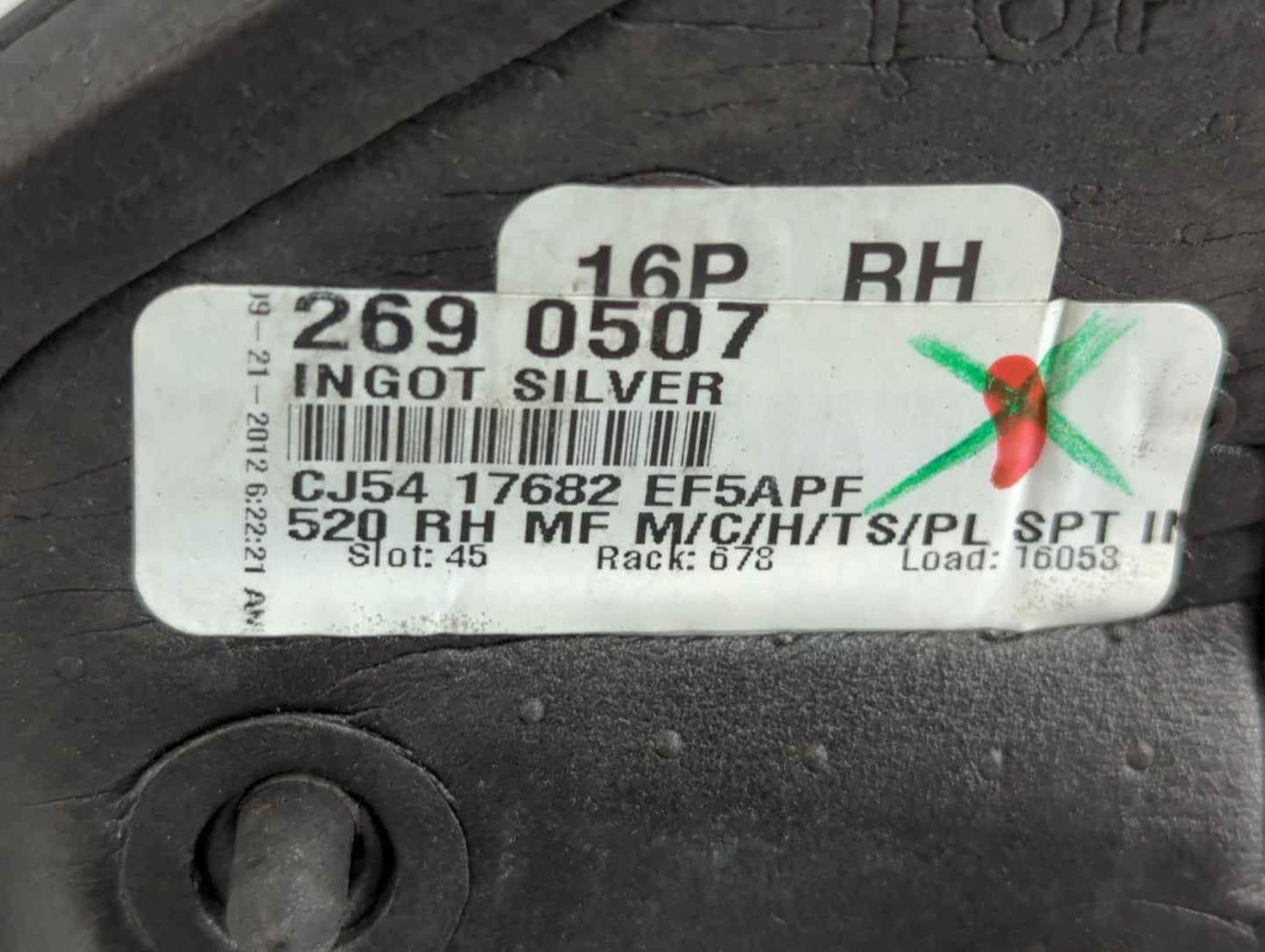 2013-2016 Ford Escape Side Mirror Replacement Passenger Right View Door Mirror P/N:CJ54 17682 EF5APF 269 0507 Fits OEM Used 