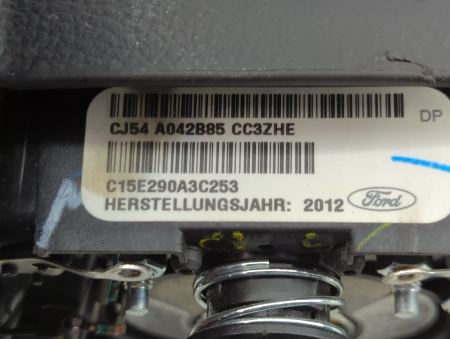 2013-2014 Ford Escape Air Bag Driver Left Steering Wheel Mounted P/N:C15E290A3C253 CJ54 A042B85 CC3ZHE Fits Fits 2013 2014 O