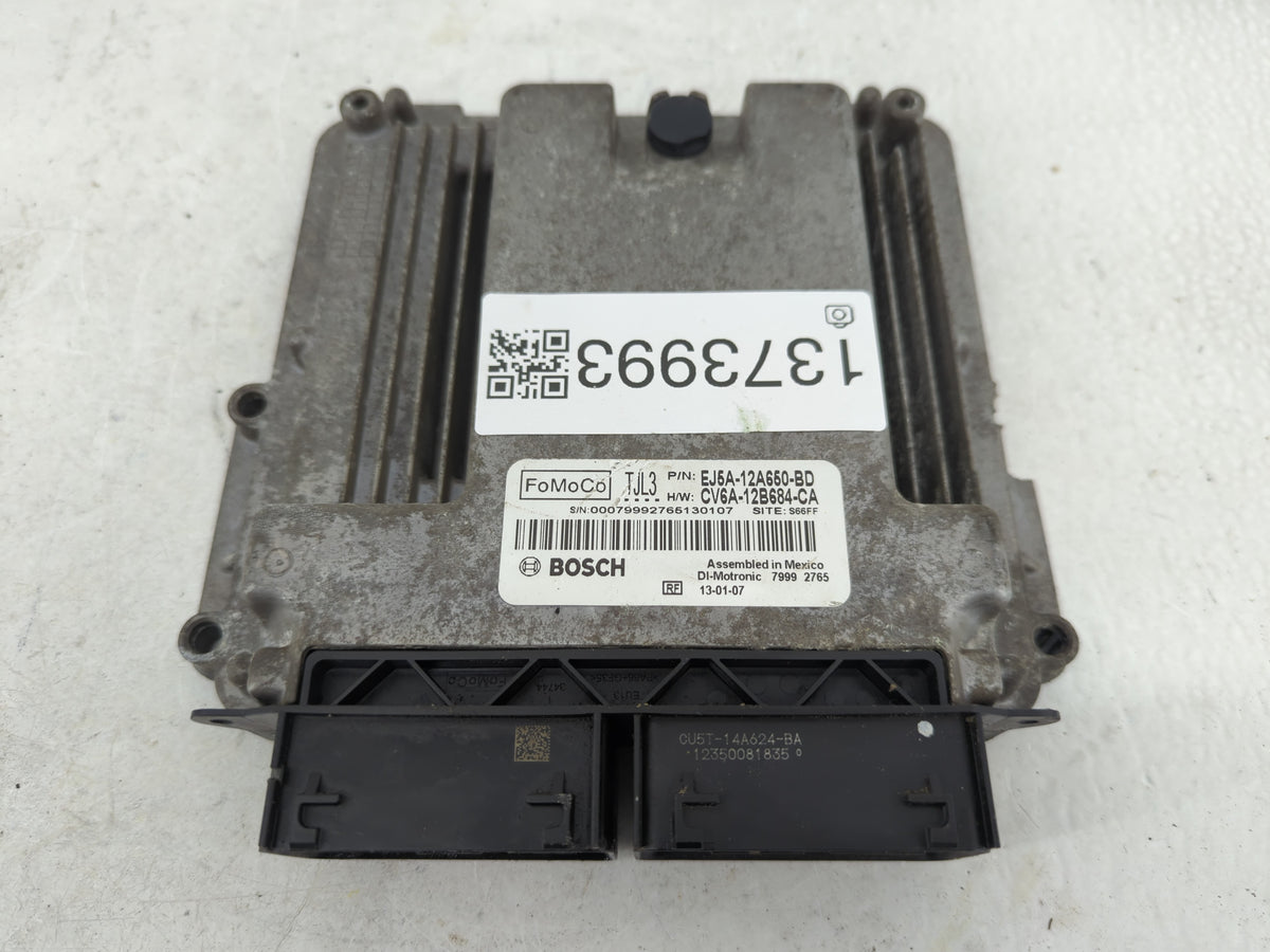 2013-2016 Ford Escape PCM Engine Control Computer ECU ECM PCU OEM P/N:EJ5A-12A650-BD Fits 2013 2014 2015 2016 OEM Used Auto 