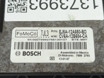 2013-2016 Ford Escape PCM Engine Control Computer ECU ECM PCU OEM P/N:EJ5A-12A650-BD Fits Fits 2013 2014 2015 2016 OEM Used Auto Parts