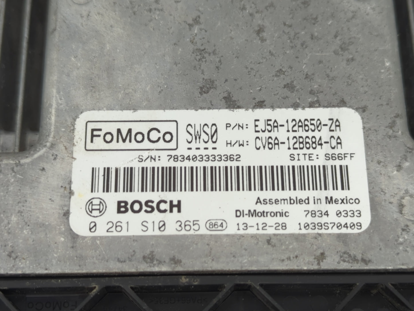 2013-2016 Ford Escape PCM Engine Control Computer ECU ECM PCU OEM P/N:CV6A-12B684-CA EJ5A12A650-ZA Fits Fits 2013 2014 2015 
