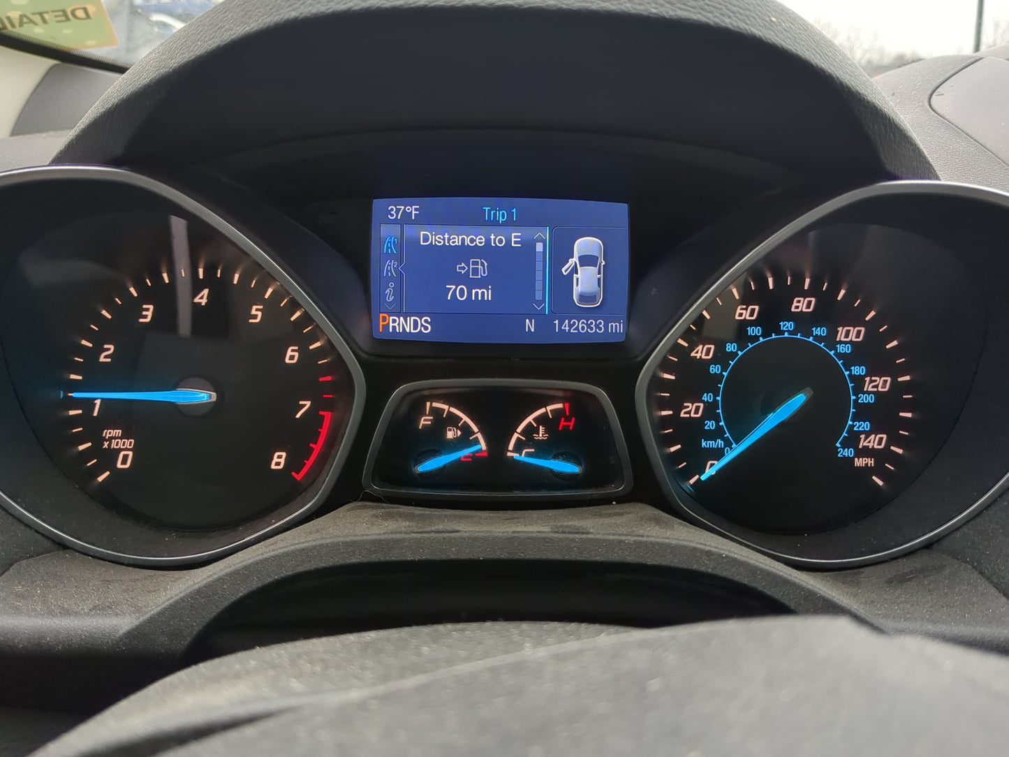 2013 Ford Escape Instrument Cluster Speedometer Gauges Miles:143K Fits OEM Used Auto Parts - Oemusedautoparts1.com