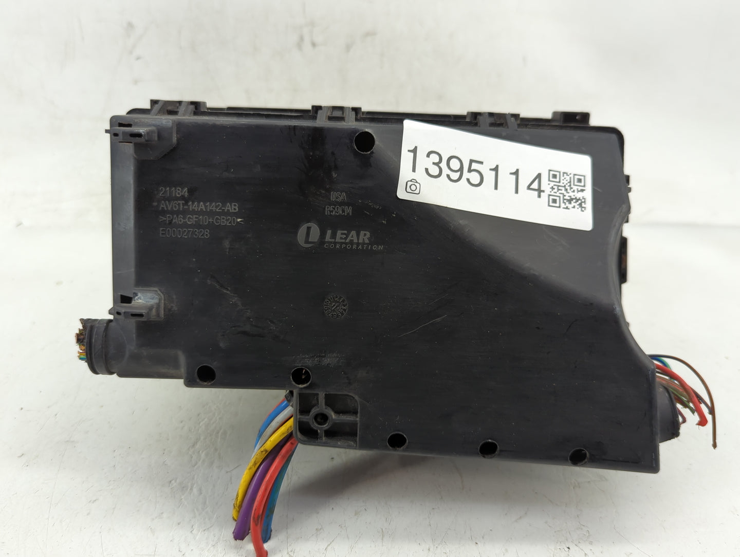 2013-2016 Ford Escape Fusebox Fuse Box Panel Relay Module P/N:AV6T-14A076-AB Fits Fits 2013 2014 2015 2016 OEM Used Auto Par
