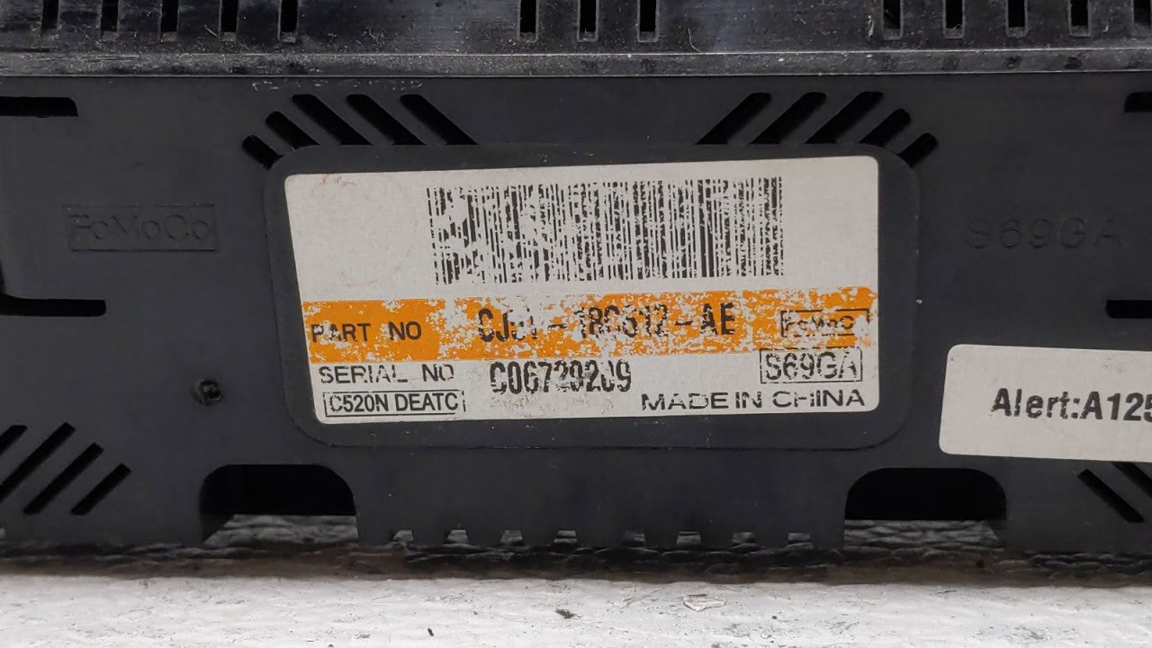 2013 Ford Escape Climate Control Module Temperature AC/Heater Replacement P/N:CJ5T-18C612-AE Fits OEM Used Auto Parts - Oemu