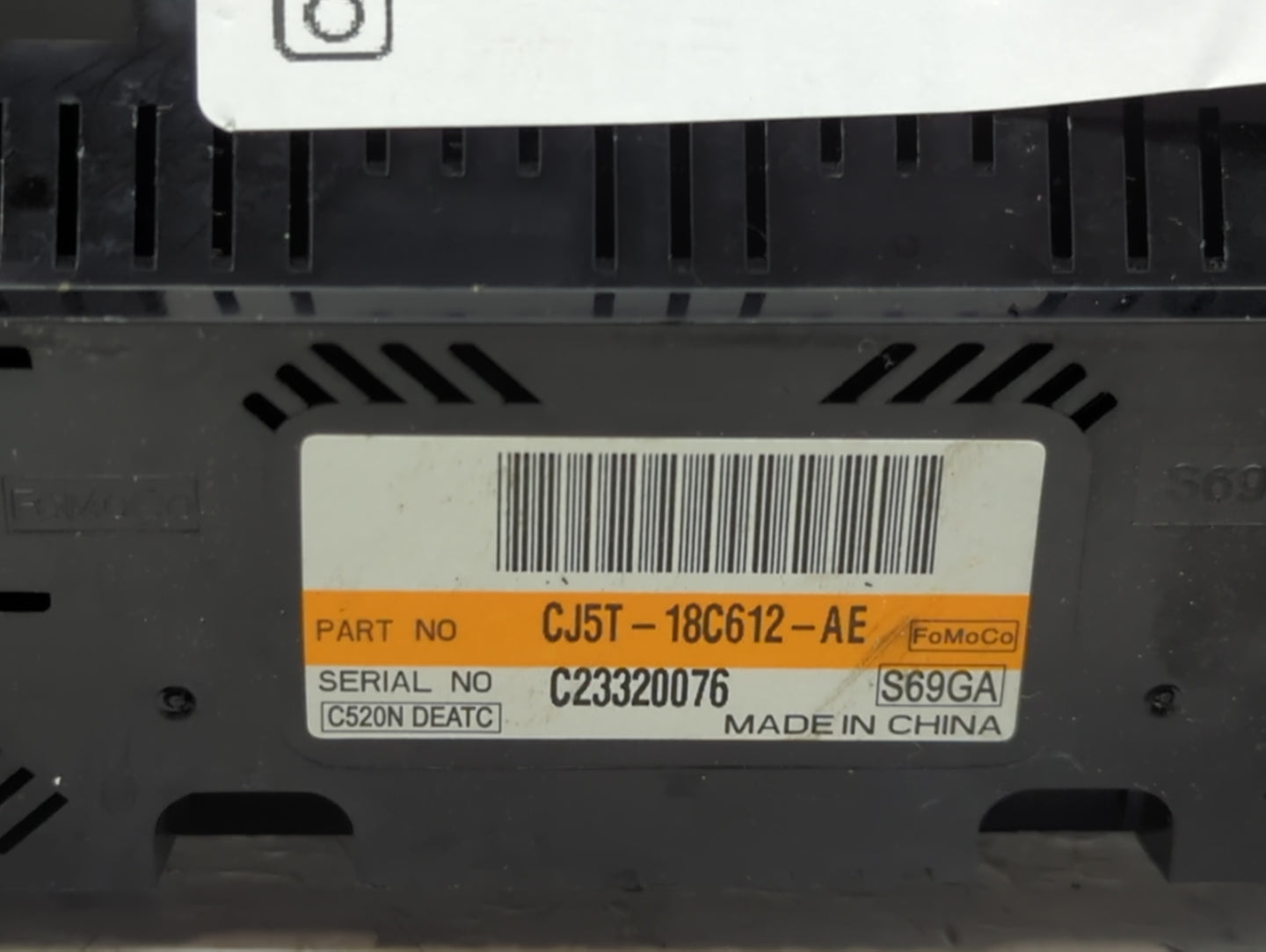 2013-2015 Ford Escape Climate Control Module Temperature AC/Heater Replacement P/N:CJ5T-18C612-AE Fits Fits 2013 2014 2015 O
