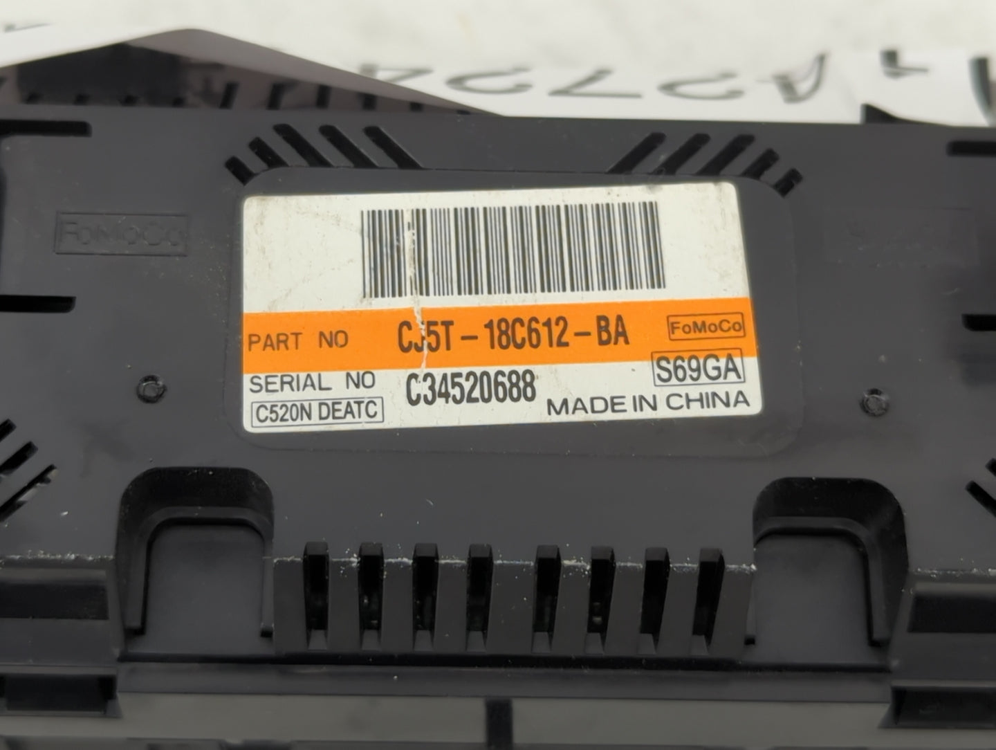 2013 Ford Escape Climate Control Module Temperature AC/Heater Replacement P/N:CJ5T-18C612-BA Fits OEM Used Auto Parts - Oemu