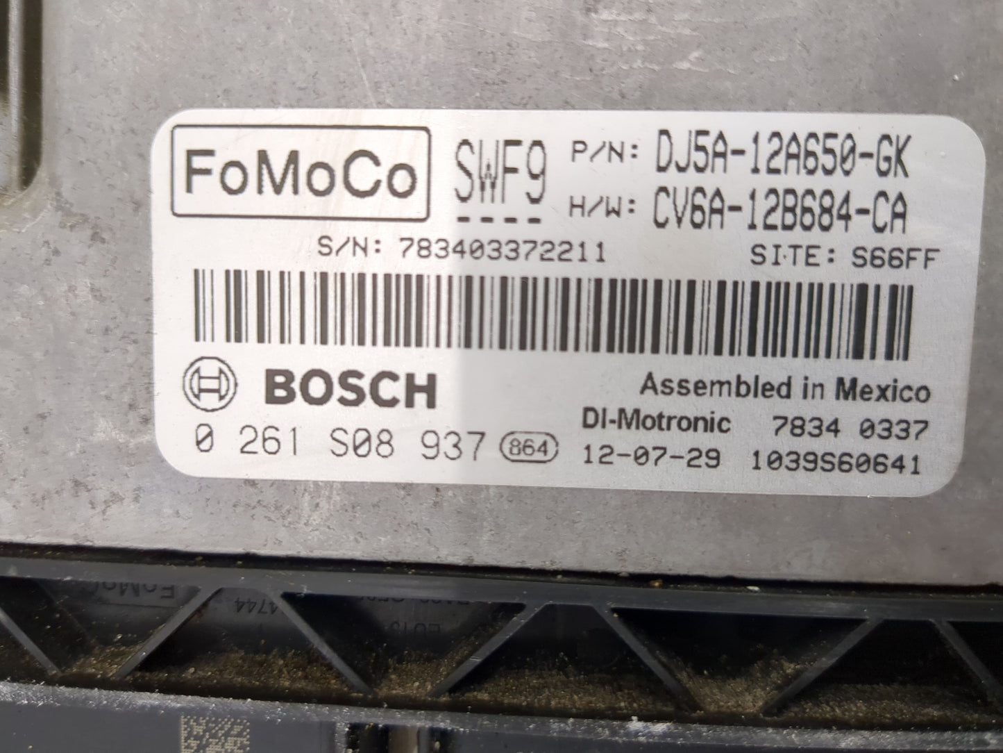 2013-2016 Ford Escape PCM Engine Control Computer ECU ECM PCU OEM P/N:CV6A-12B684-CA Fits Fits 2013 2014 2015 2016 OEM Used 
