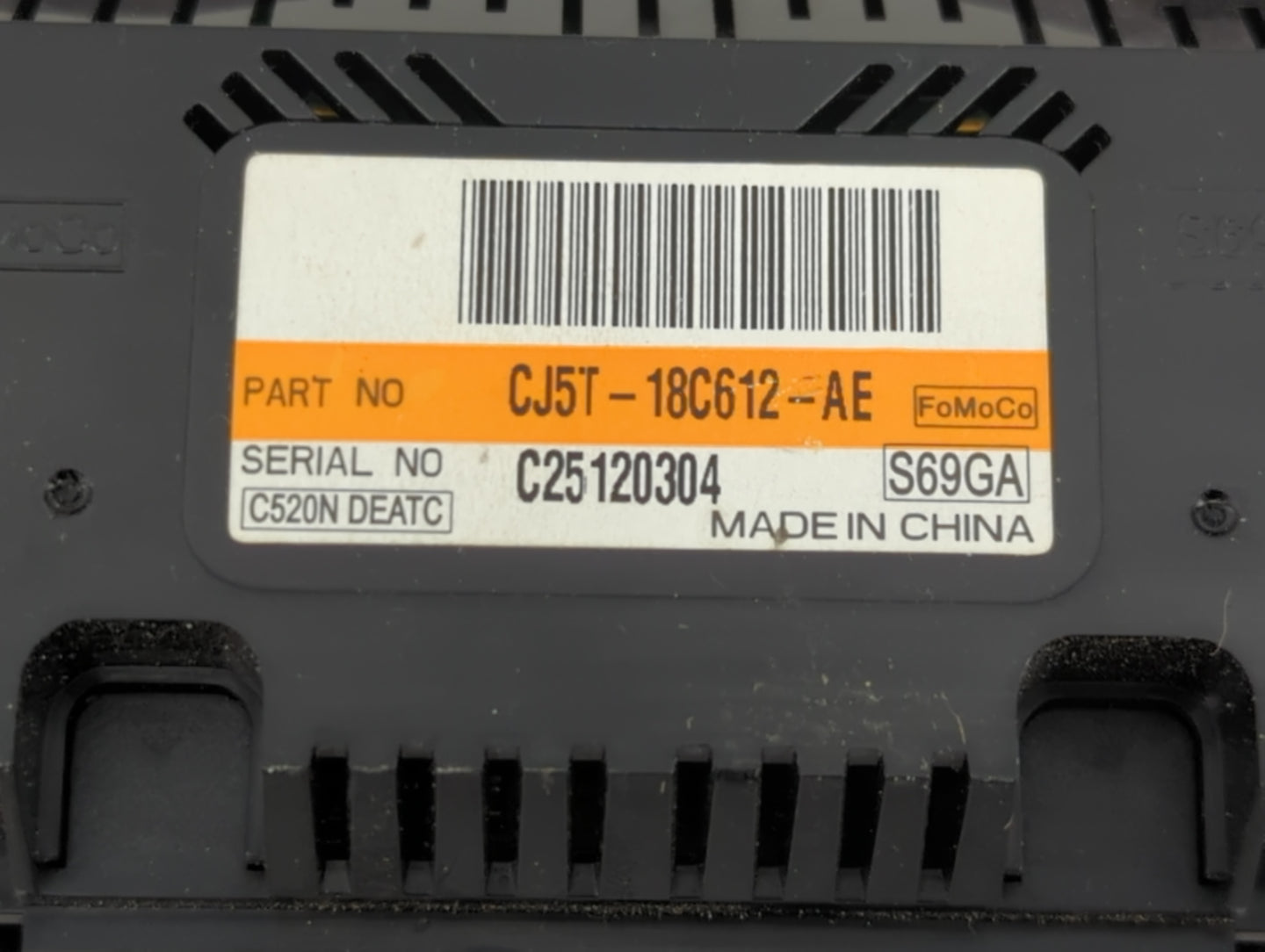 2013 Ford Escape Climate Control Module Temperature AC/Heater Replacement P/N:CJ5T-18C612-AE Fits OEM Used Auto Parts - Oemu