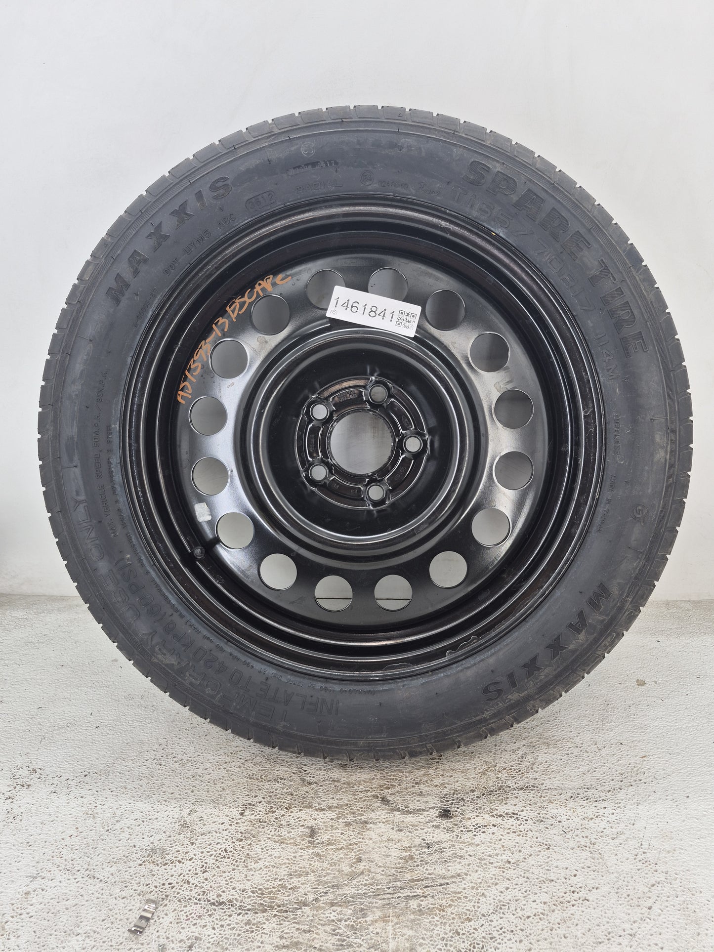 2013-2019 Ford Escape Spare Donut Tire Wheel Rim Oem 1461841 - Oemusedautoparts1.com