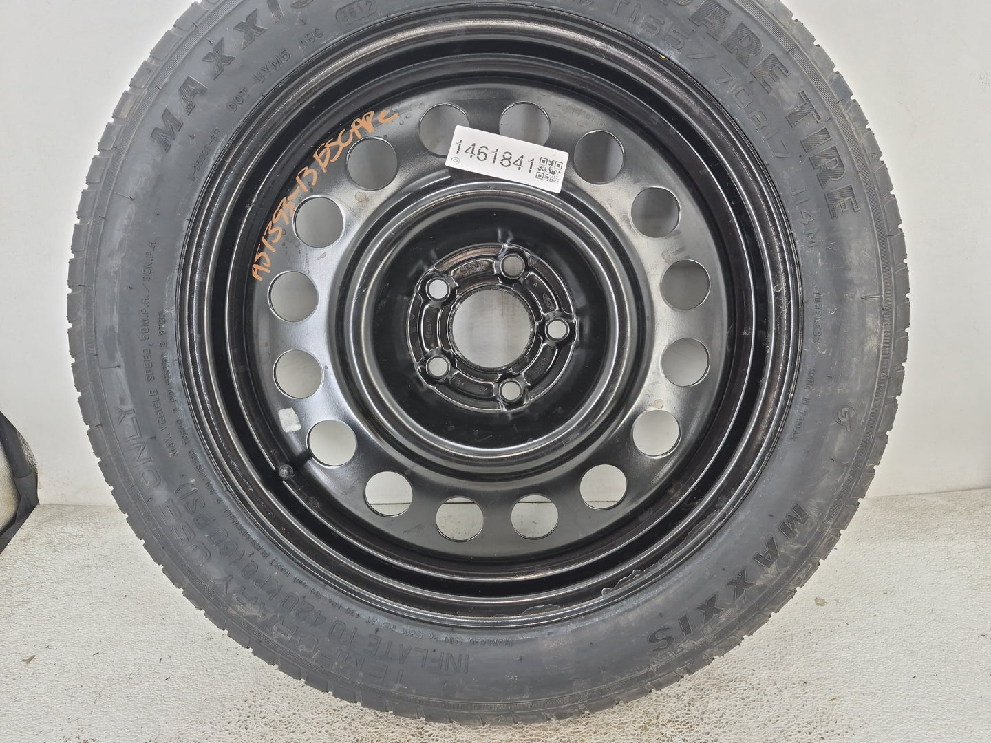 2013-2019 Ford Escape Spare Donut Tire Wheel Rim Oem 1461841 - Oemusedautoparts1.com
