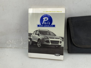 2013 Ford Escape Owners Manual Book Guide P/N:DJ5J19A321AA OEM Used Auto Parts