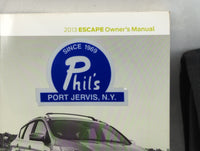 2013 Ford Escape Owners Manual Book Guide P/N:DJ5J19A321AA OEM Used Auto Parts - Oemusedautoparts1.com