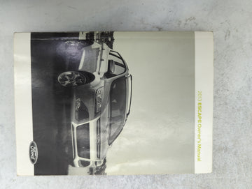 2013 Ford Escape Owners Manual Book Guide P/N:DJ5J19A321AA OEM Used Auto Parts
