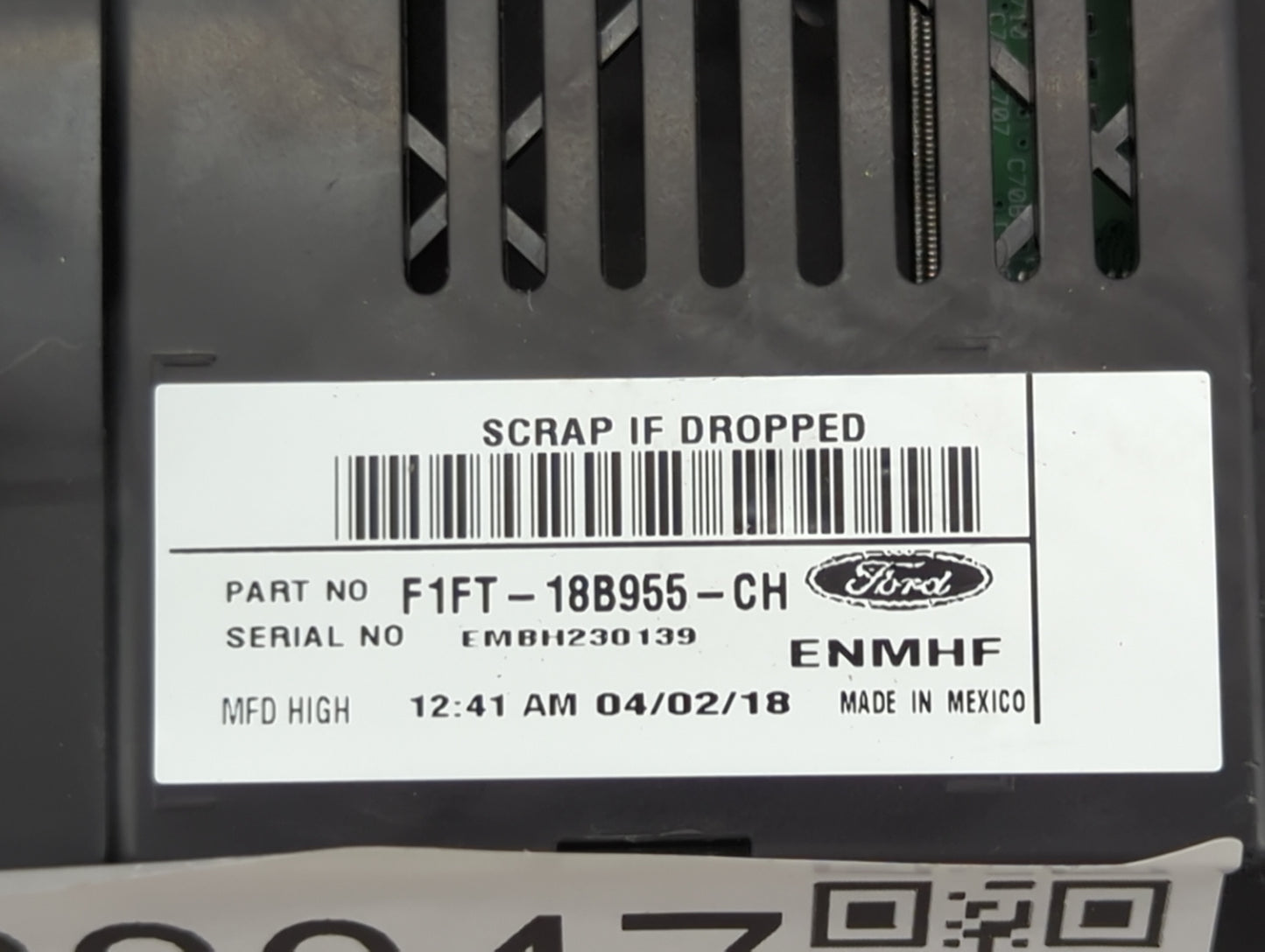 2017-2019 Ford Escape Information Display Screen 1468047 - Oemusedautoparts1.com