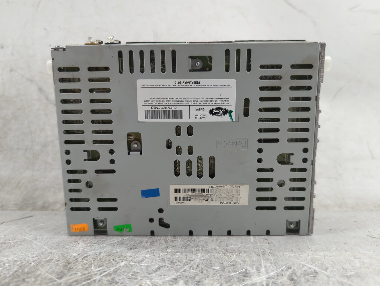 2013-2015 Ford Escape Radio AM FM Cd Player Receiver Replacement P/N:CJ5T-19C107-BG Fits Fits 2013 2014 2015 OEM Used Auto P