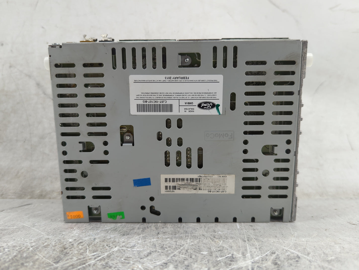 2013-2015 Ford Escape Radio AM FM Cd Player Receiver Replacement P/N:CJ5T-19C107-BG Fits Fits 2013 2014 2015 OEM Used Auto P