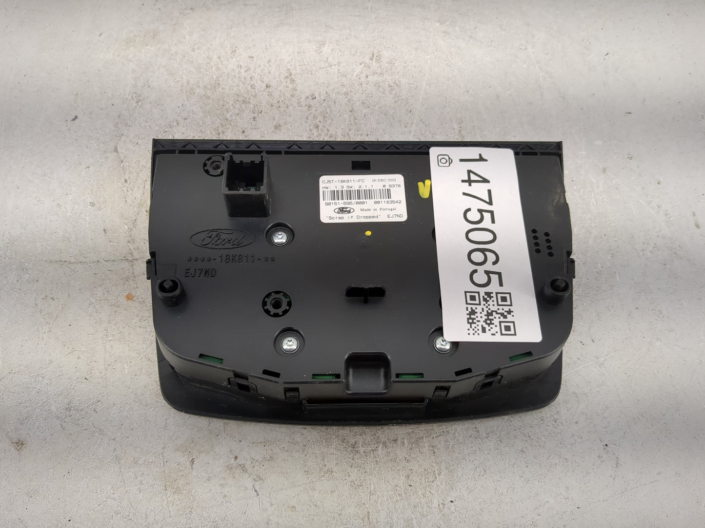 2013 Ford Escape Radio Control Panel 1475065 - Oemusedautoparts1.com
