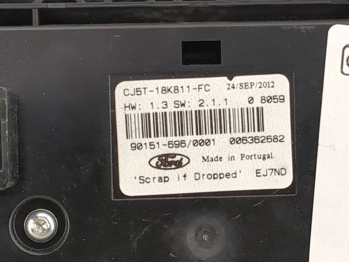 2013 Ford Escape Radio Control Panel Black - Oemusedautoparts1.com