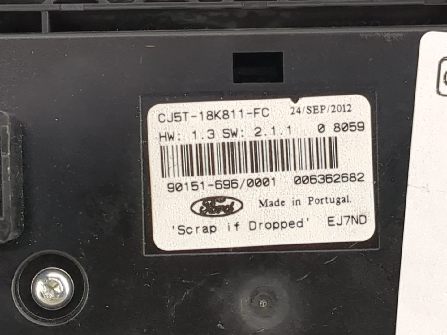 2013 Ford Escape Radio Control Panel Black - Oemusedautoparts1.com
