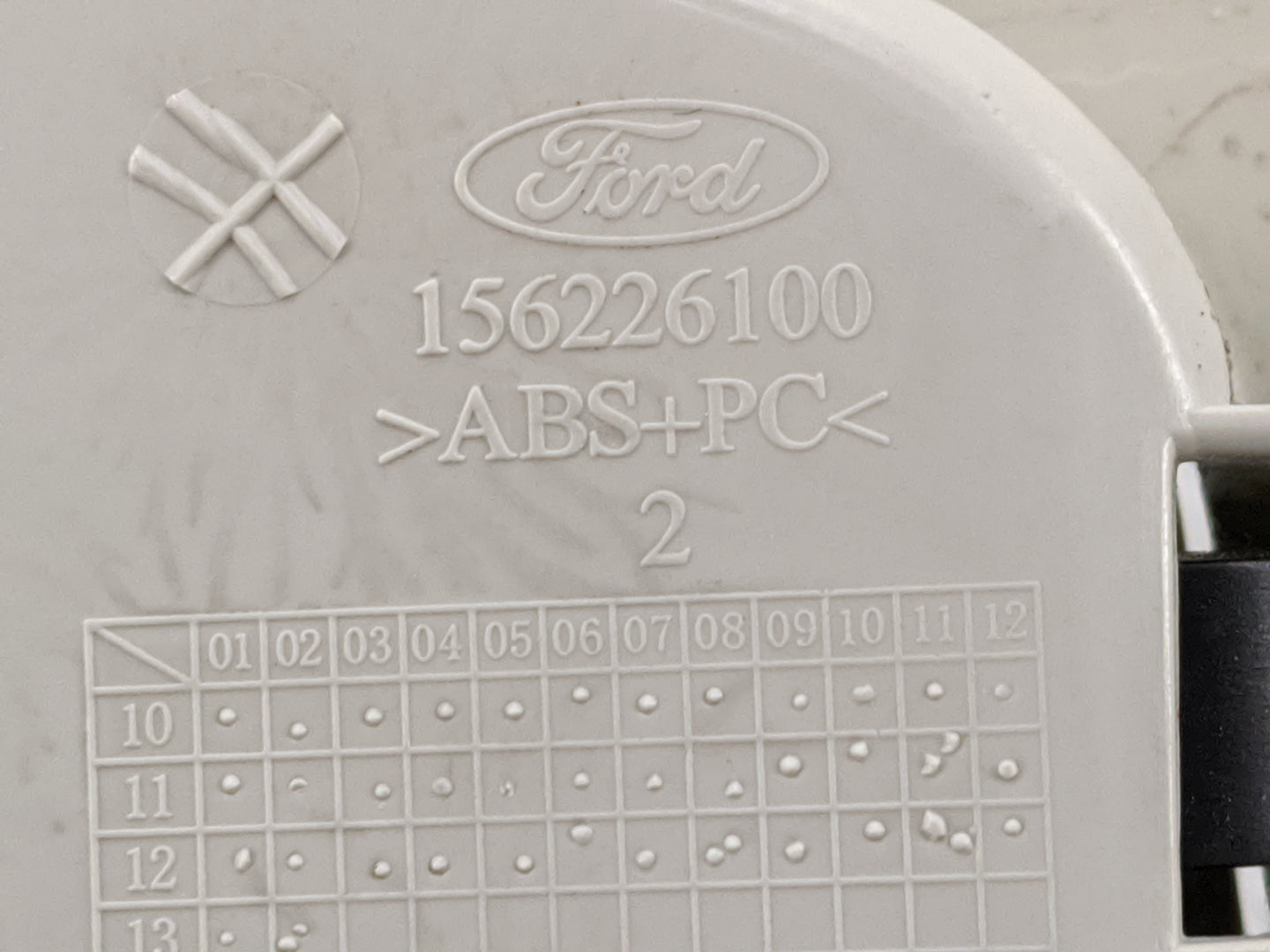 2013 Ford Escape Overhead Roof Console Tan - Oemusedautoparts1.com