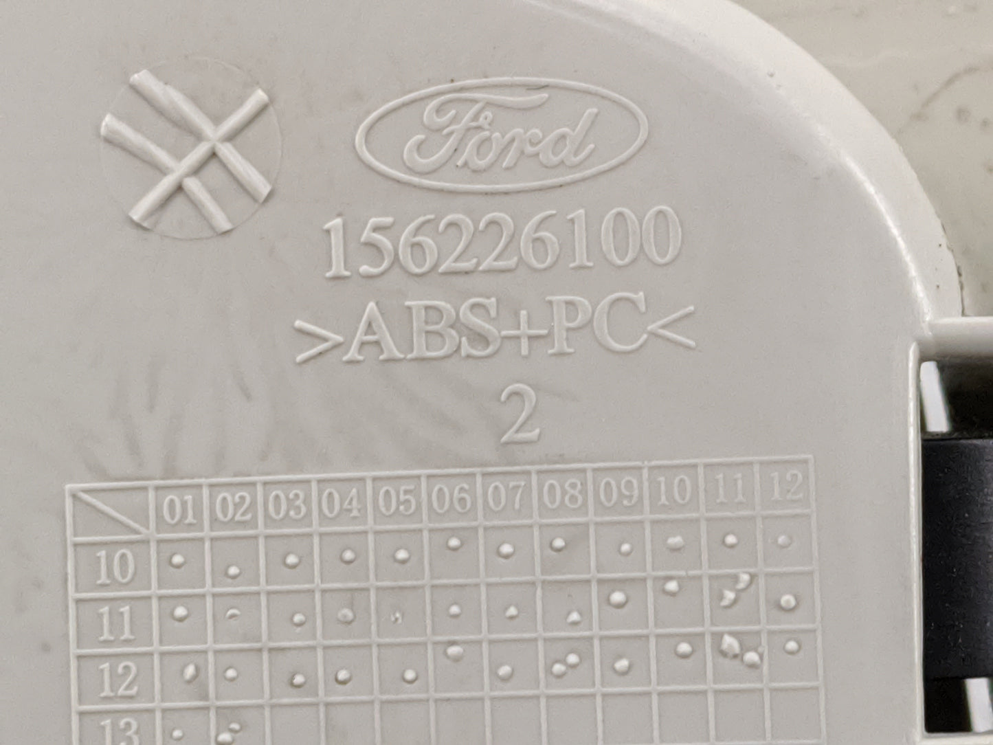 2013 Ford Escape Overhead Roof Console Tan - Oemusedautoparts1.com