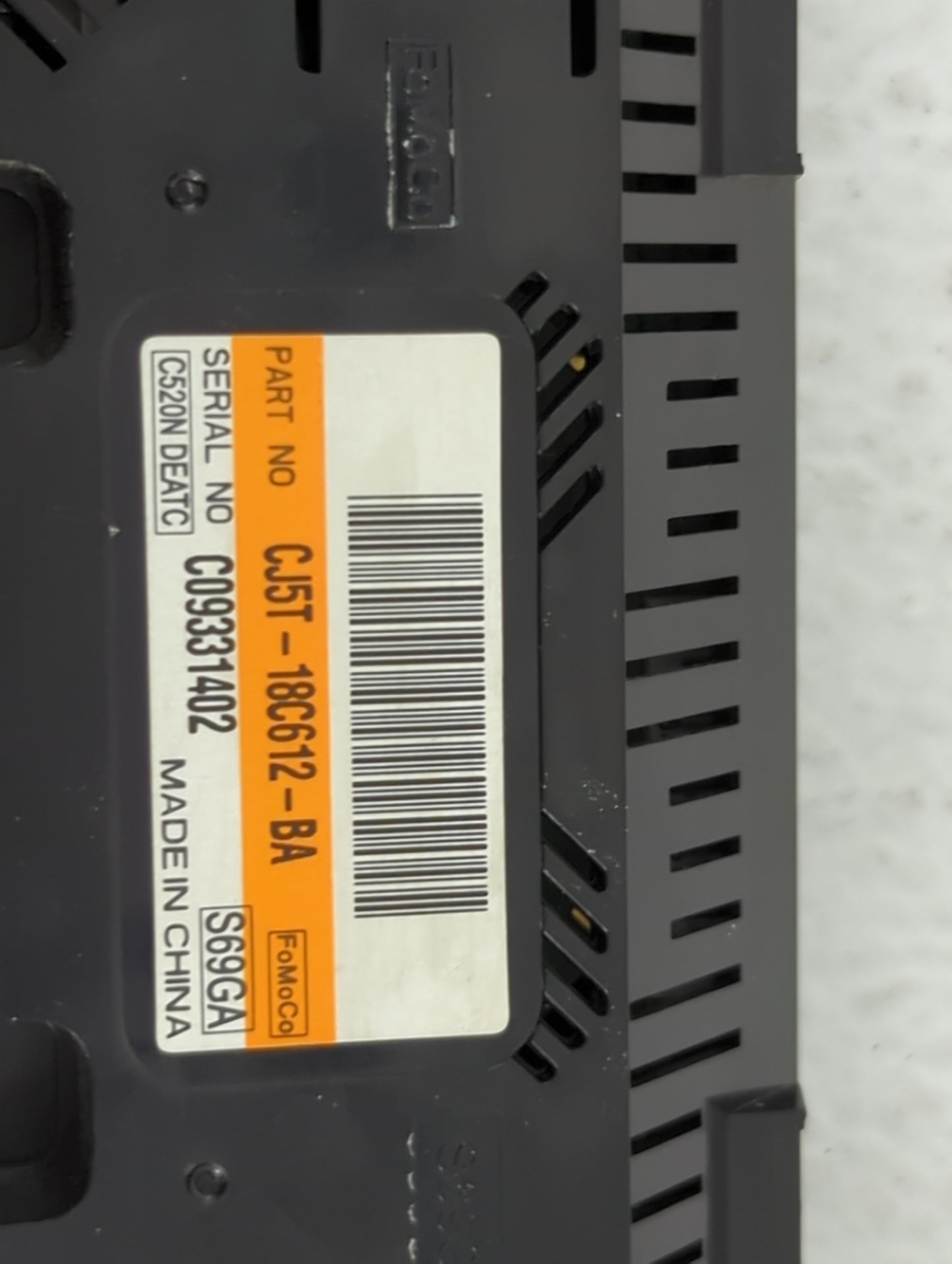 2013-2015 Ford Escape Climate Control Module Temperature AC/Heater Replacement P/N:CJ5T-18C612-BA C09331402 Fits OEM Used Au