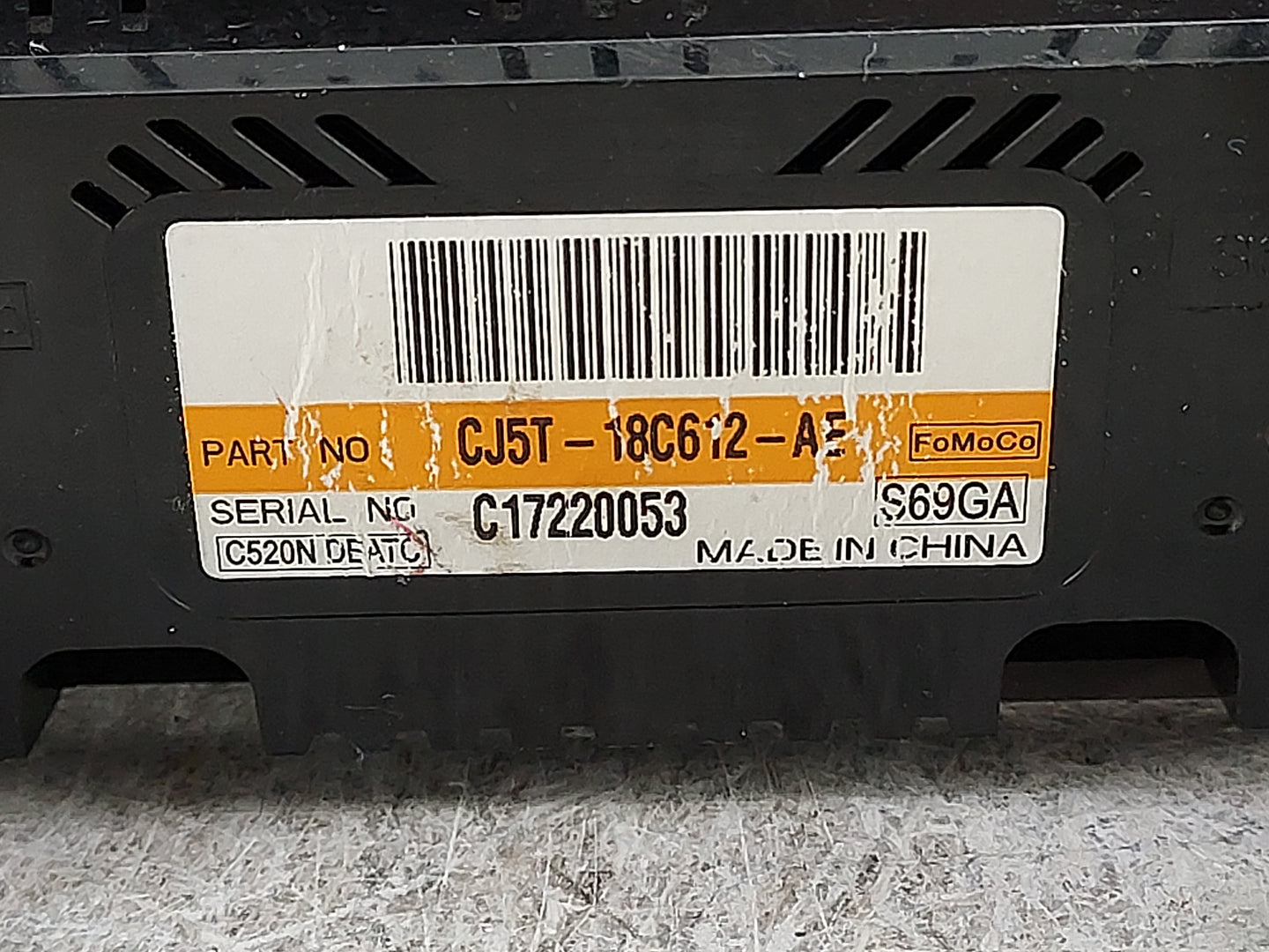 2013-2016 Ford Escape Climate Control Module Temperature AC/Heater Replacement P/N:CJ5T-18C612-AE Fits Fits 2013 2014 2015 2