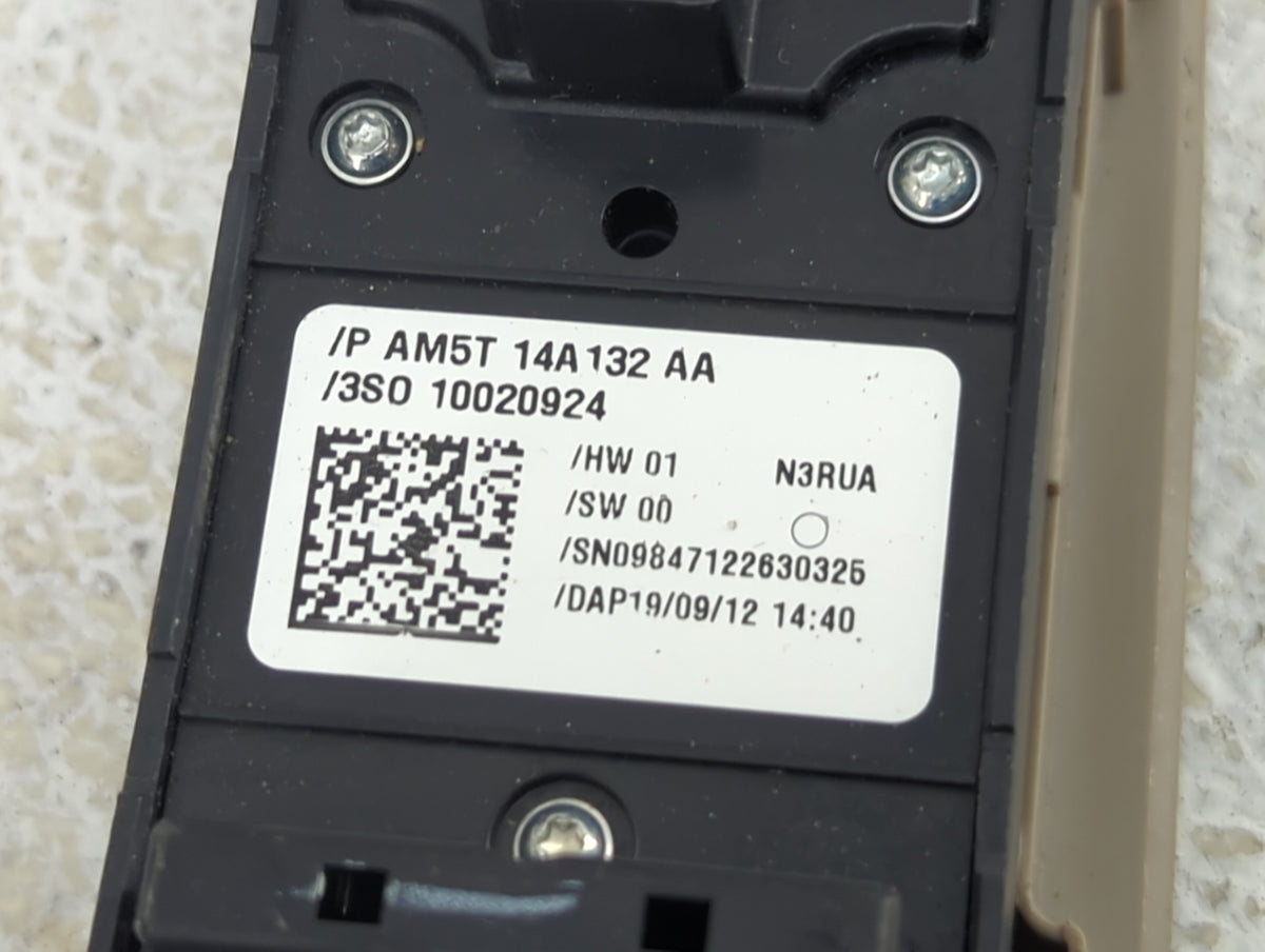 2013-2019 Ford Escape Master Power Window Switch Replacement Driver Side Left P/N:AM5T 14A132 AA AM5T14A132AA Fits OEM Used 