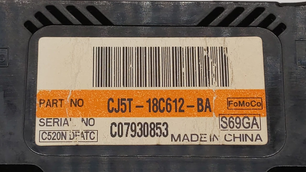 2013-2015 Ford Escape Climate Control Module Temperature AC/Heater Replacement P/N:CJ5T-18C612-BA CJ5T-18C612-BC Fits OEM Us