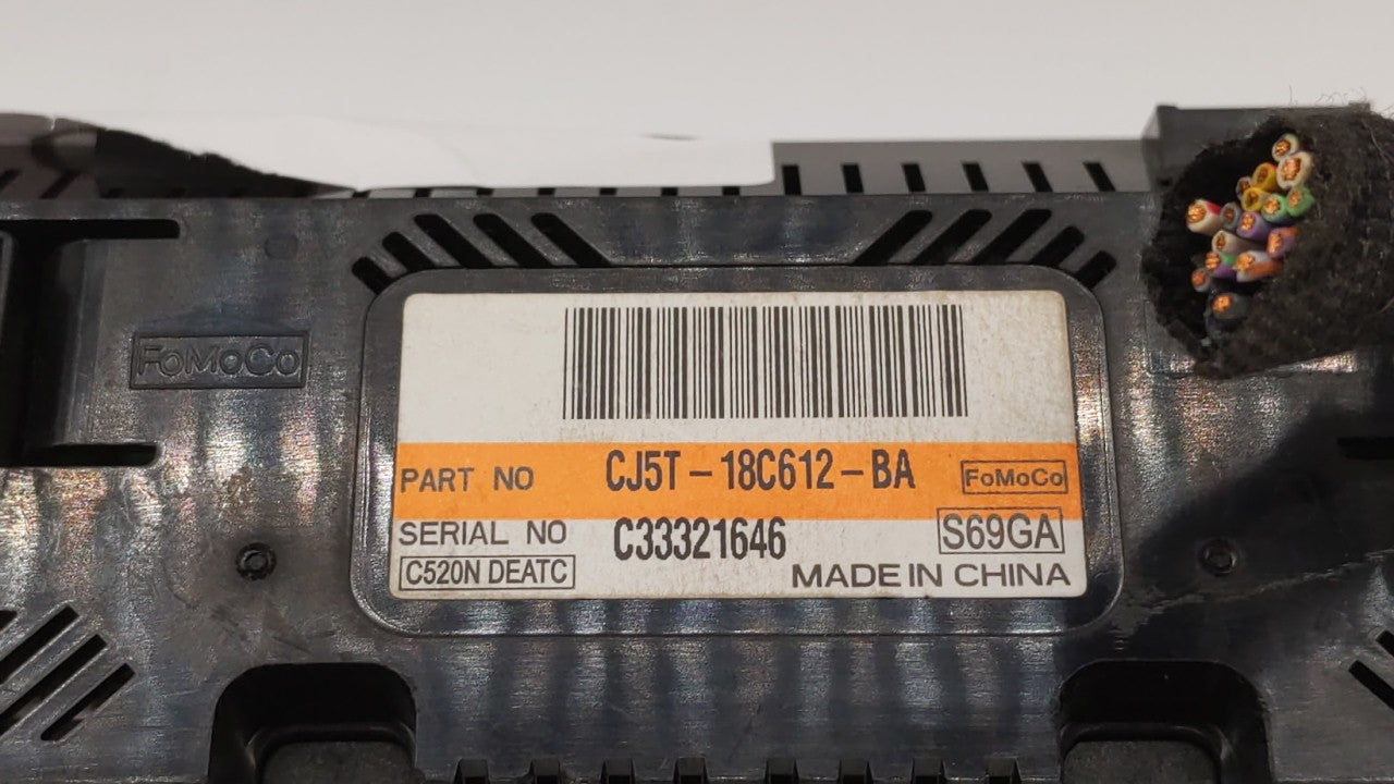 2013-2015 Ford Escape Climate Control Module Temperature AC/Heater Replacement P/N:CJ5T-18C612-BA CJ5T-18C612-BC Fits OEM Us