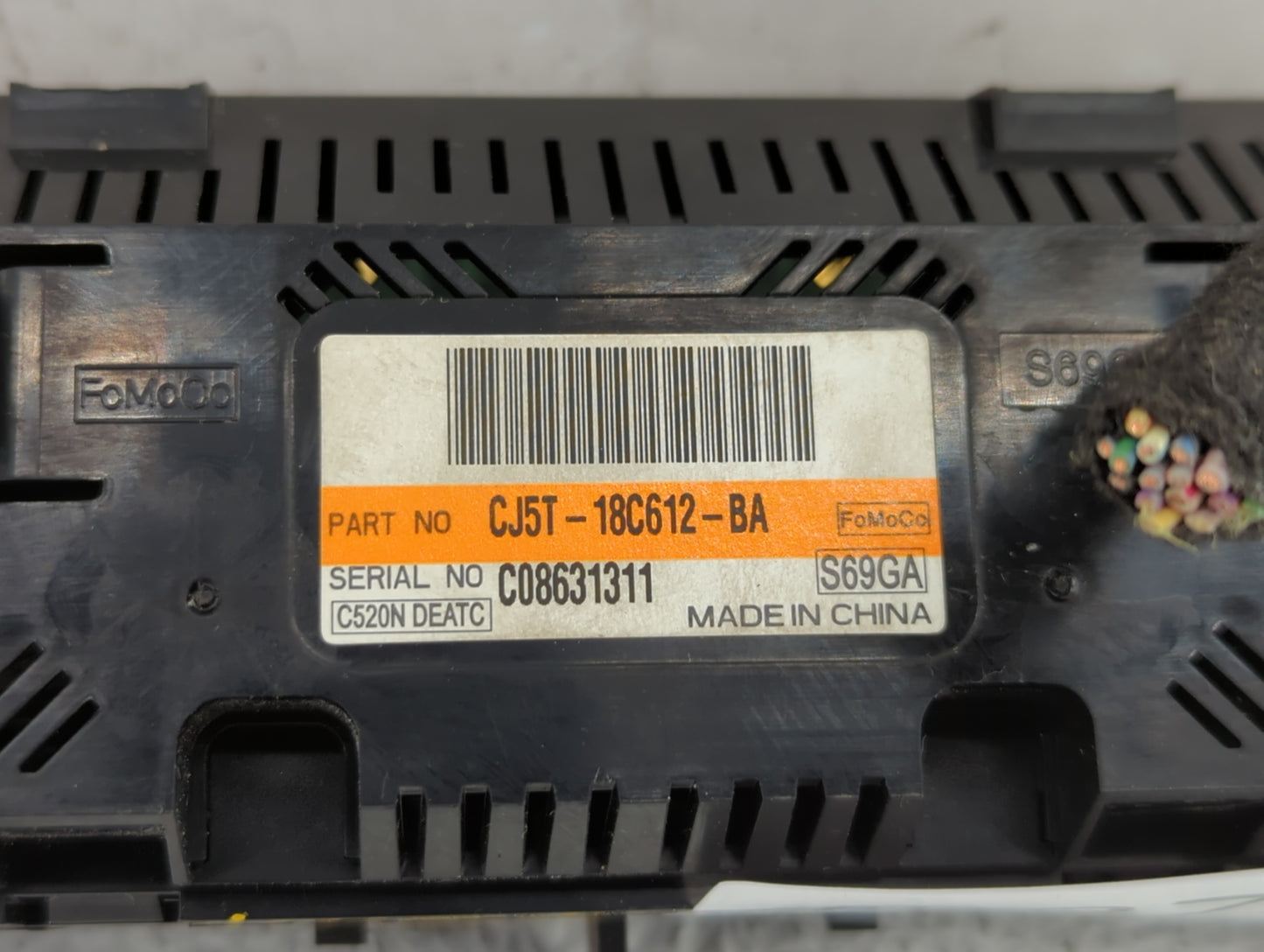 2013-2015 Ford Escape Climate Control Module Temperature AC/Heater Replacement P/N:CJ5T-18C612-BA CJ5T-18C612-BC Fits OEM Us