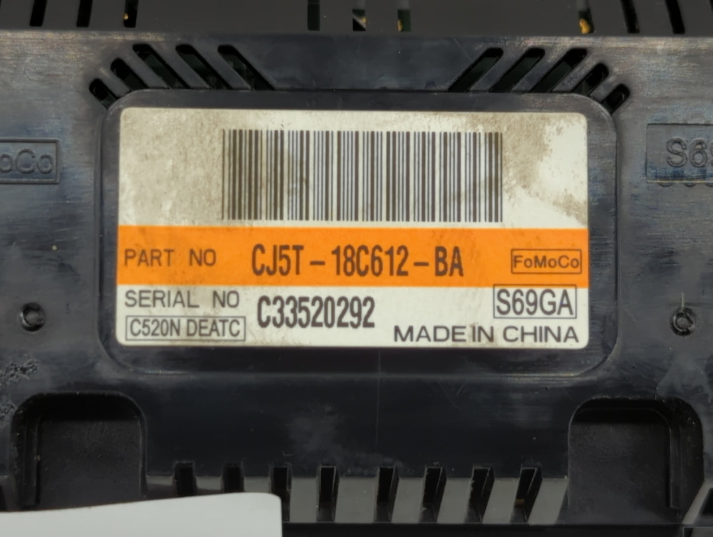 2013-2015 Ford Escape Climate Control Module Temperature AC/Heater Replacement P/N:CJ5T-18C612-BA CJ5T-18C612-BC Fits OEM Us