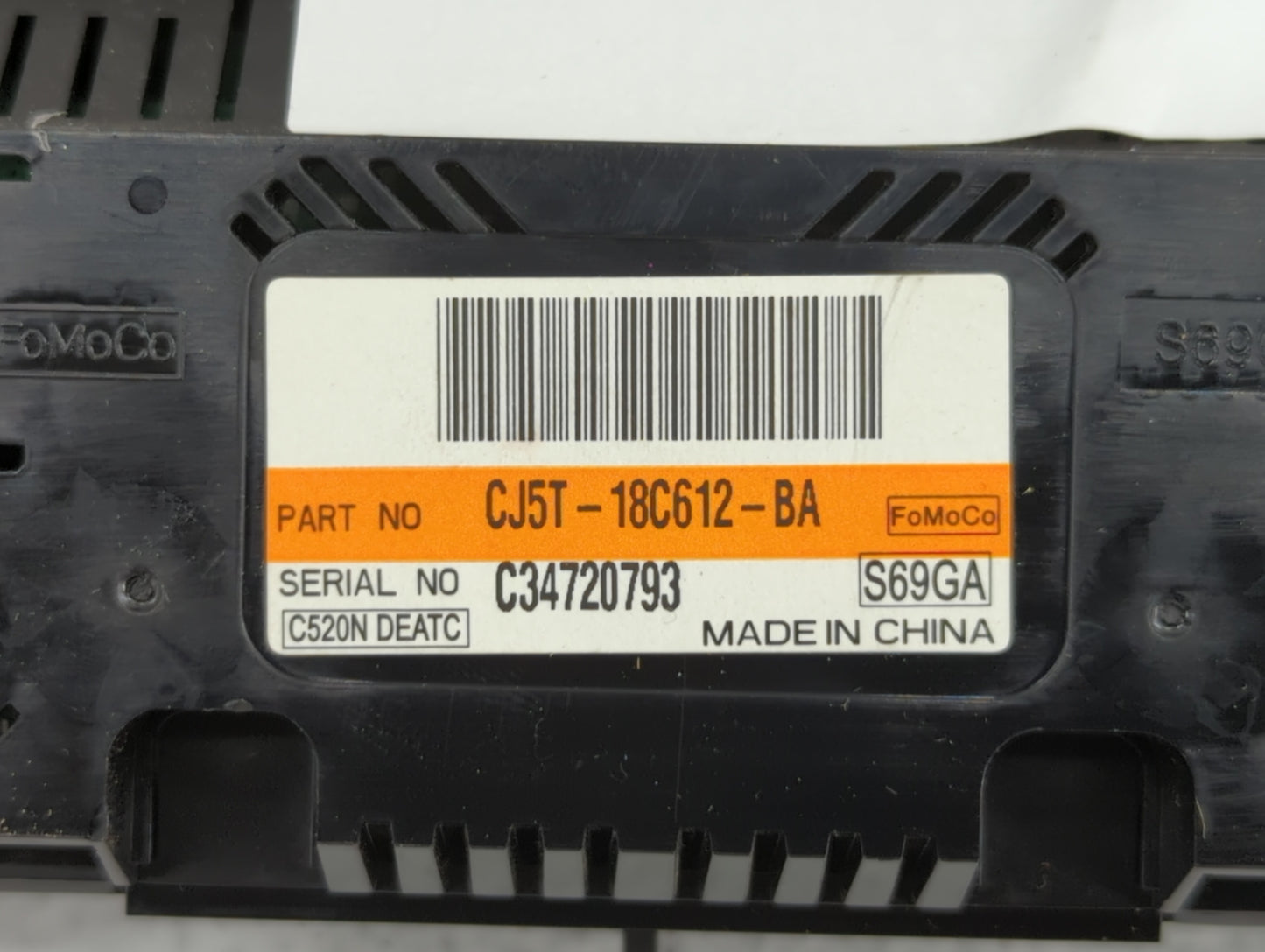 2013-2015 Ford Escape Climate Control Module Temperature AC/Heater Replacement P/N:CJ5T-18C612-BA CJ5T-18C612-BC Fits OEM Us