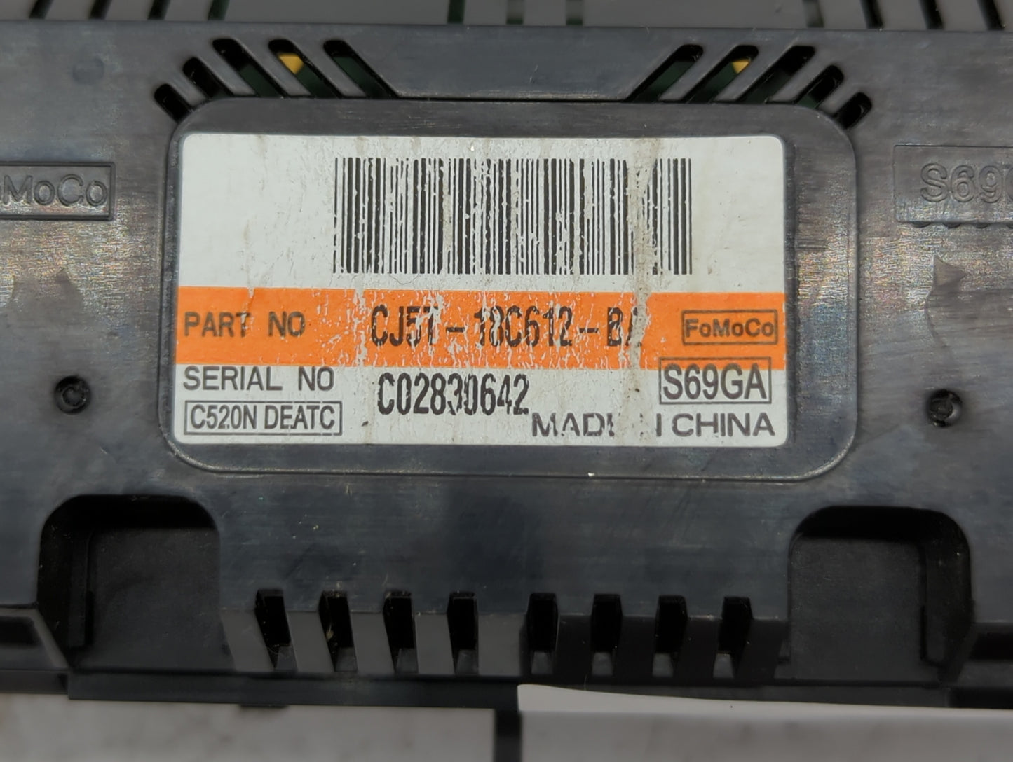 2013-2015 Ford Escape Climate Control Module Temperature AC/Heater Replacement P/N:CJ5T-18C612-BA CJ5T-18C612-BC Fits OEM Us