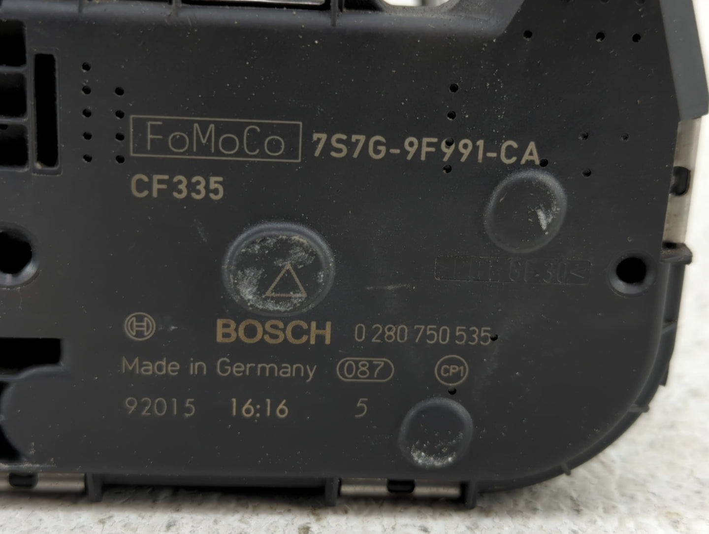 2013-2016 Ford Escape Throttle Body P/N:0 280 750 535 7S7G-9F991-CA Fits Fits 2013 2014 2015 2016 2017 2018 2019 OEM Used Au
