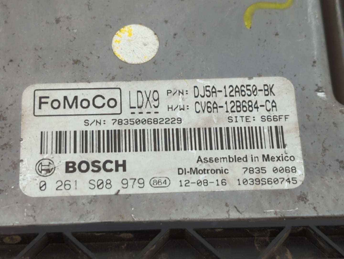 2013-2015 Ford Escape PCM Engine Control Computer ECU ECM PCU OEM P/N:CV6A-12B684-CA DJ5A-12A650-BK Fits Fits 2013 2014 2015