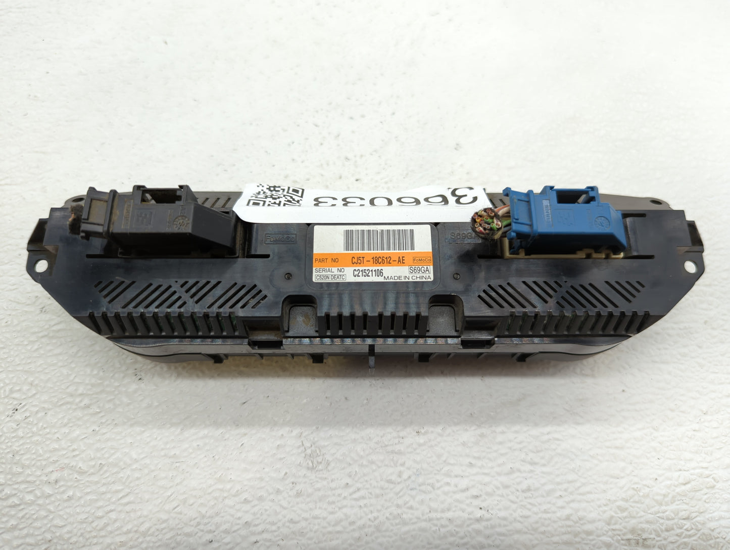 2013 Ford Escape Climate Control Module Temperature AC/Heater Replacement P/N:CJ5T-18C612-BA CJ5T-18C612-AE Fits OEM Used Au