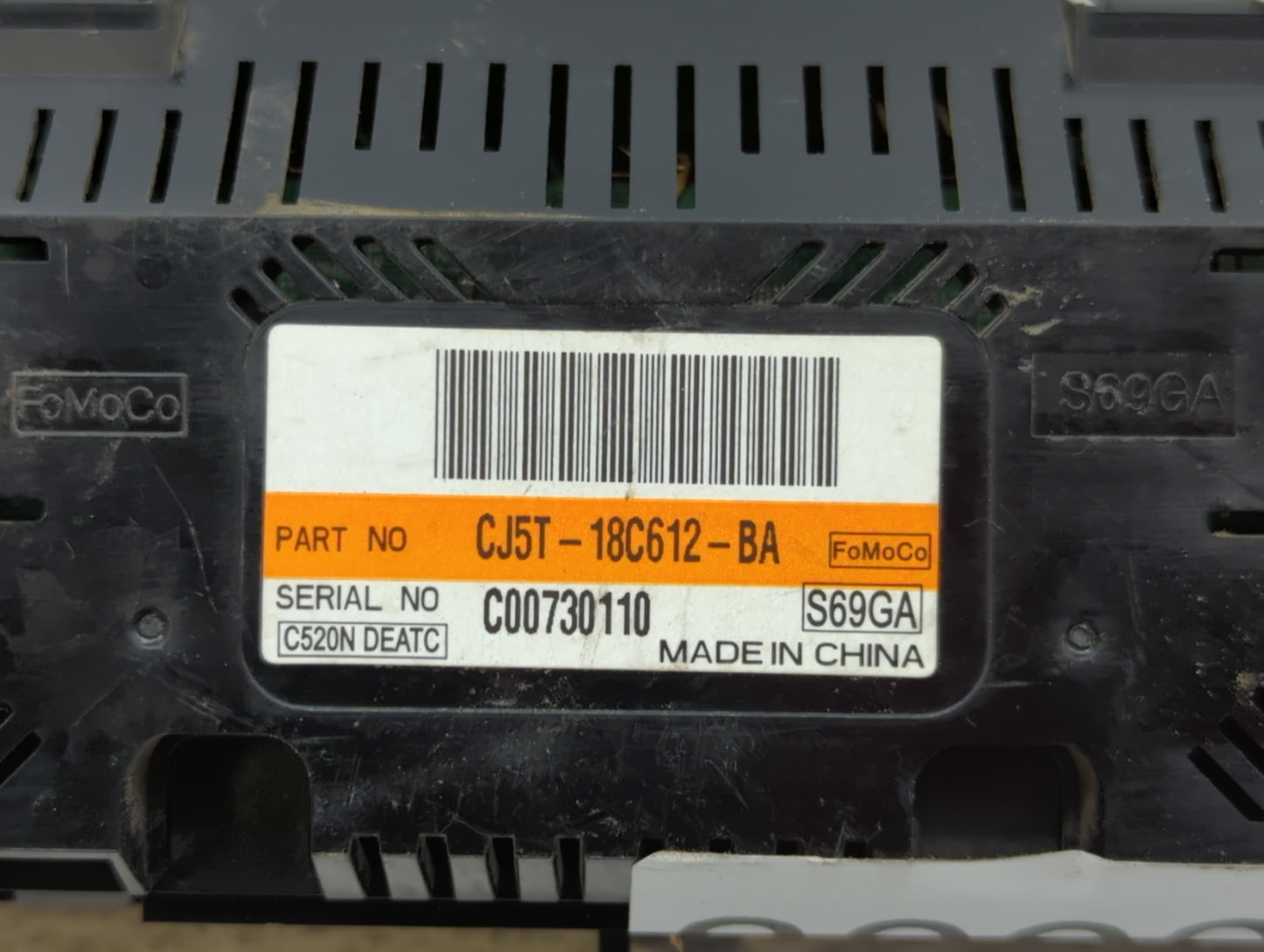 2013-2015 Ford Escape Climate Control Module Temperature AC/Heater Replacement P/N:CJ5T-18C612-AE CJ5T-18C612-BC Fits OEM Us